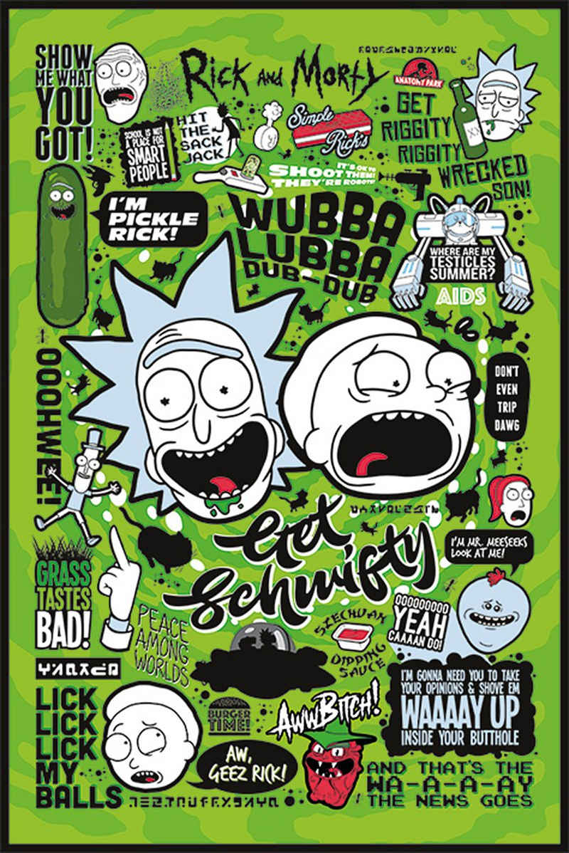 PYRAMID Poster Rick and Morty Poster Quotes 2 61 x 91,5 cm