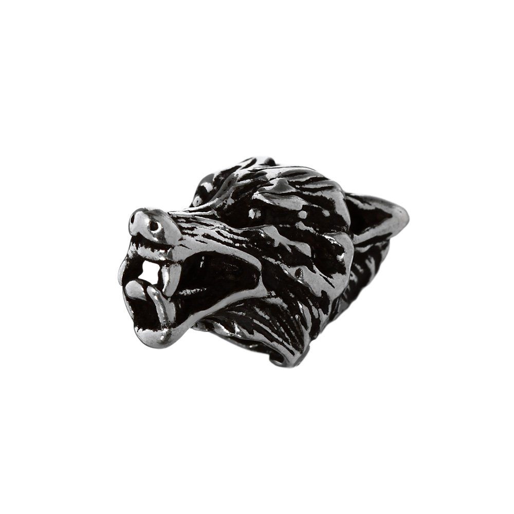 Diadem Haarschmuck Bartperle Vargar Wolfskopf 925 Sterlin