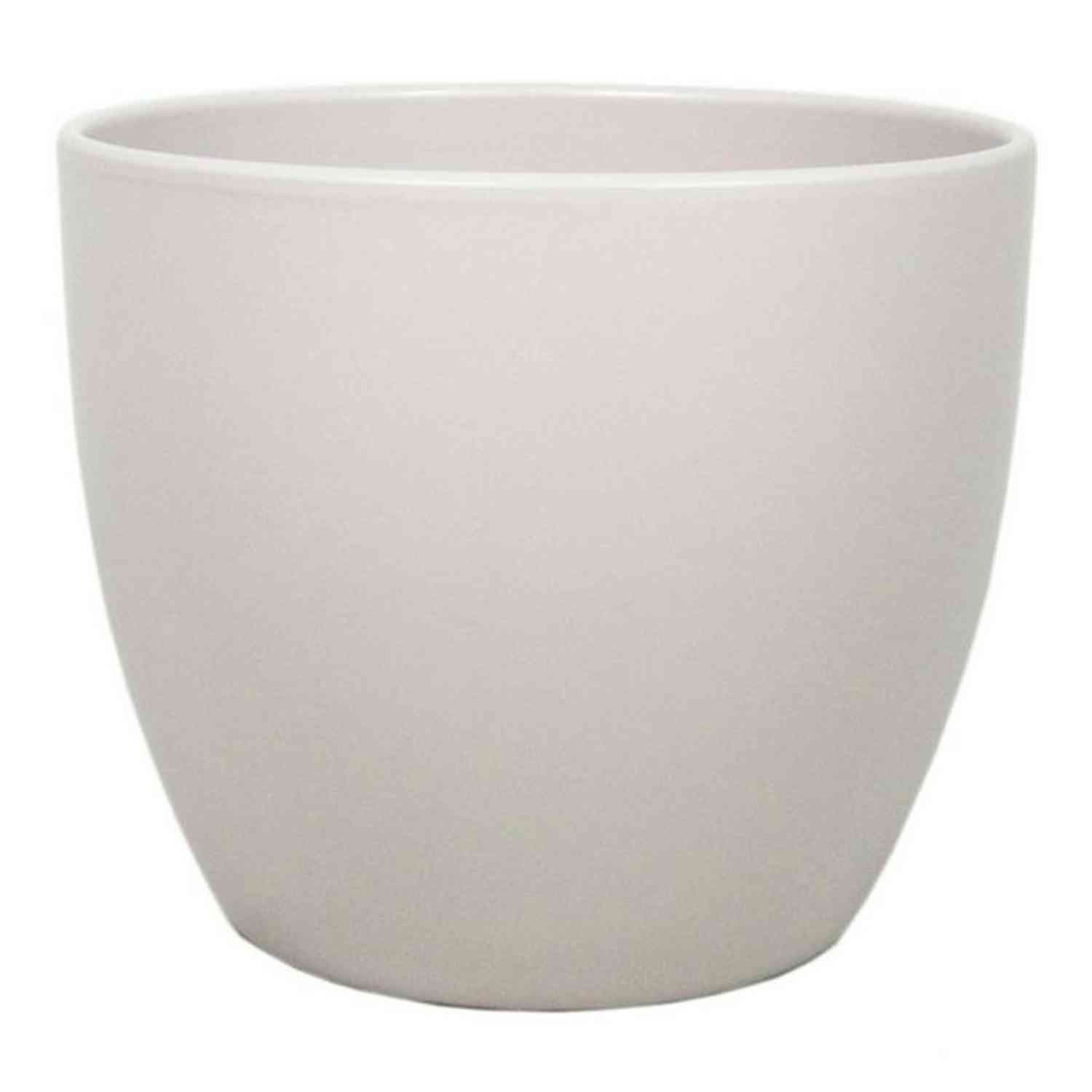 INNA-Glas Blumentopf Keramik Pflanztopf, Ø40cm, 33,5cm, beige, matt