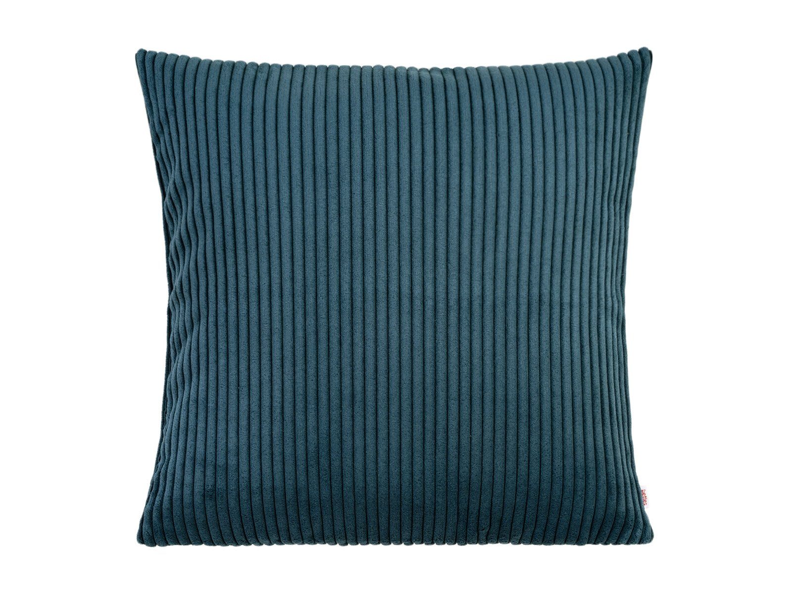 beties Kissenbezug HYggelig No.2, (1 Stück), Samt-Breit-Cord Deko-Kissenhülle ca. 50x50 cm nord-blau