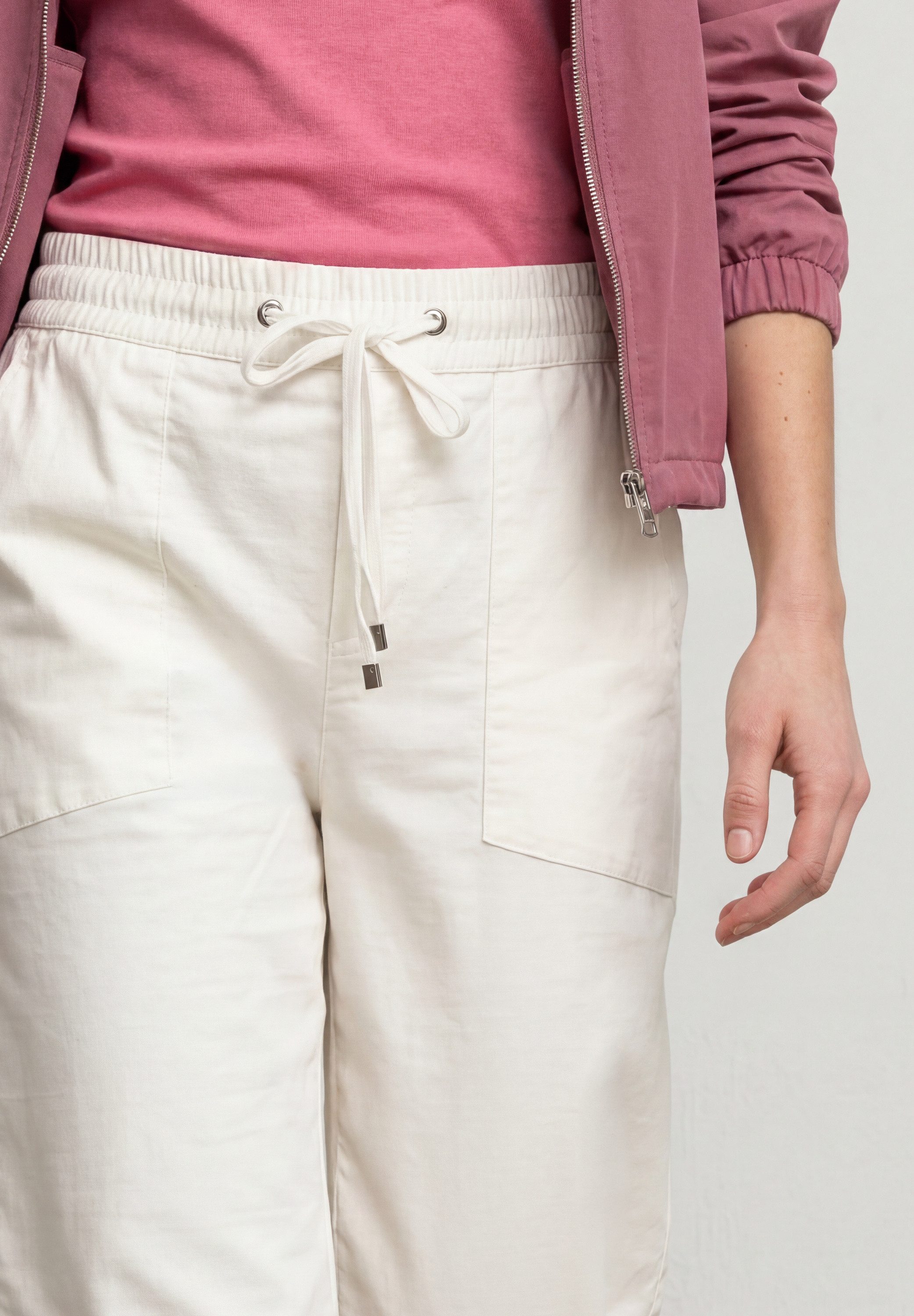 STREET ONE Stoffhose Style Amalia Sommerhose mit elastischem Bund und Tunnelzug – Bild 4 von 5