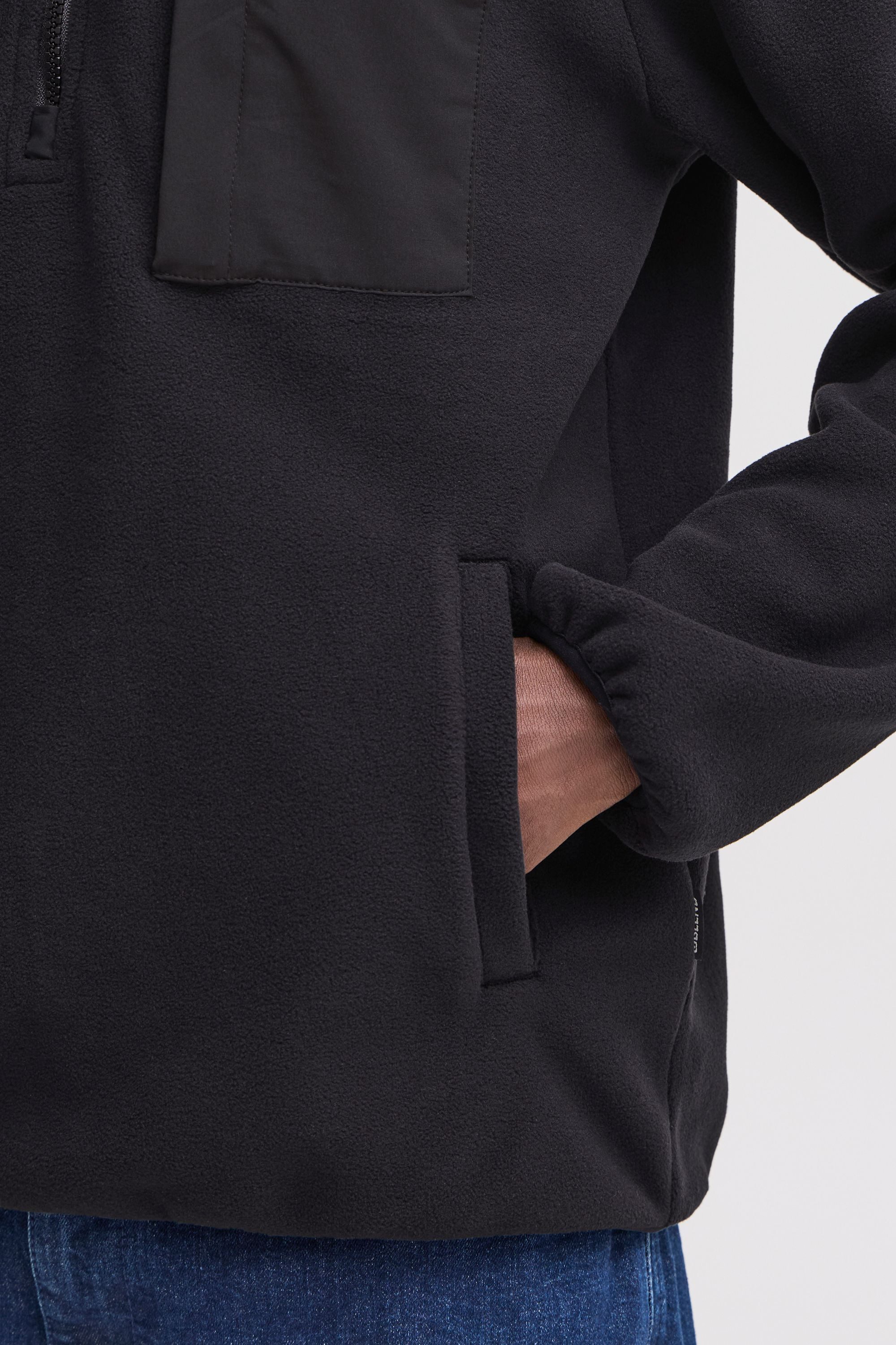 Blend Cardigan BHBROOKS Sweatshirt halfzipp Gemütlicher Fleecepullover mit Reißverschluss und Taschen