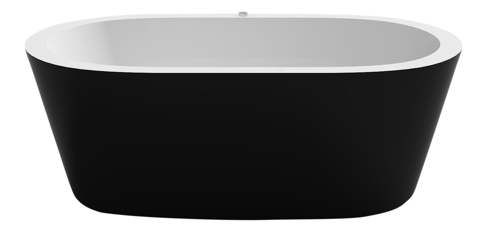 Jet-Line Badewanne Badewanne MAGGIORE schwarz 170 x 80 cm