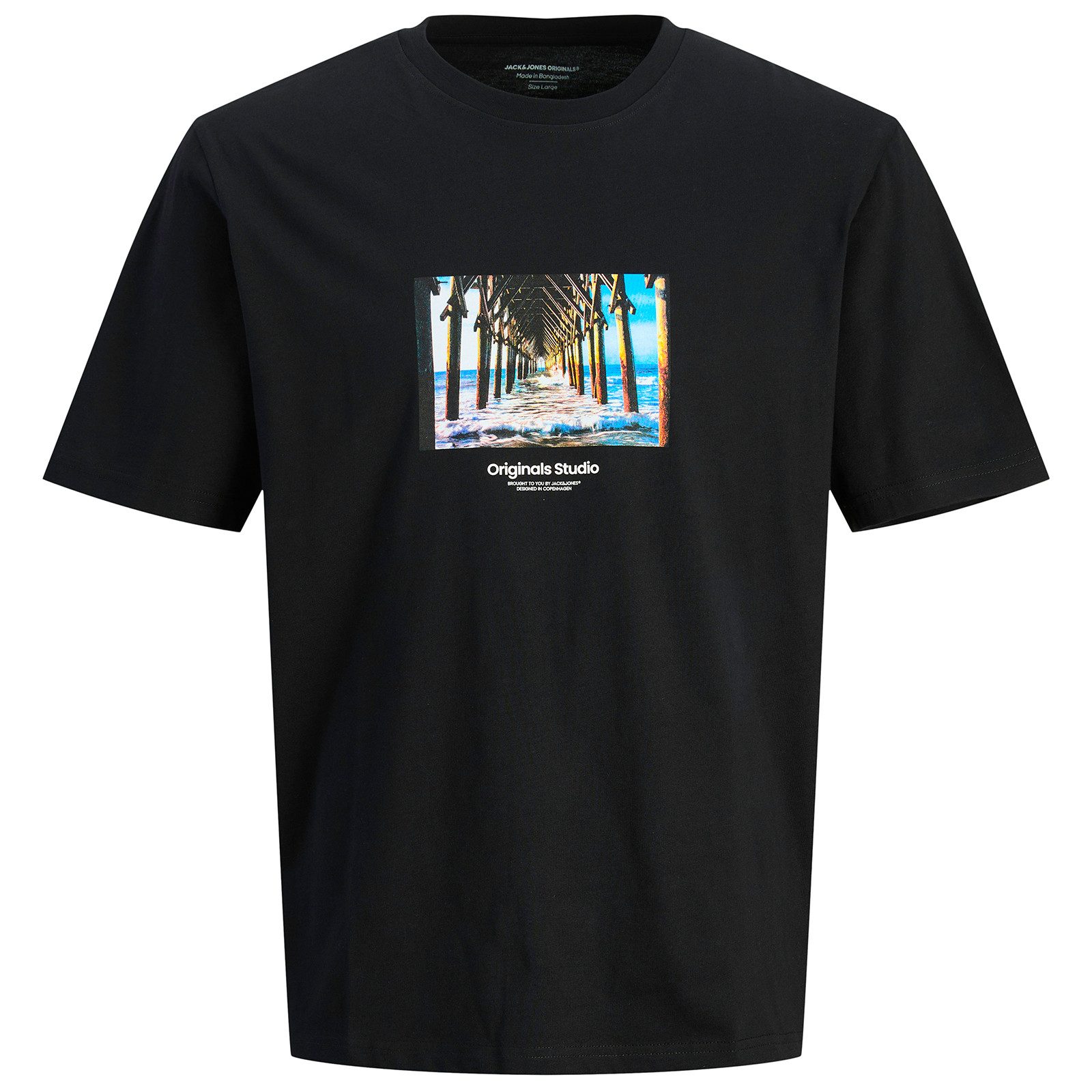 Rundhalsshirt Jack&Jones T-Shirt XXL schwarz JORVESTERBRO PICTURE
