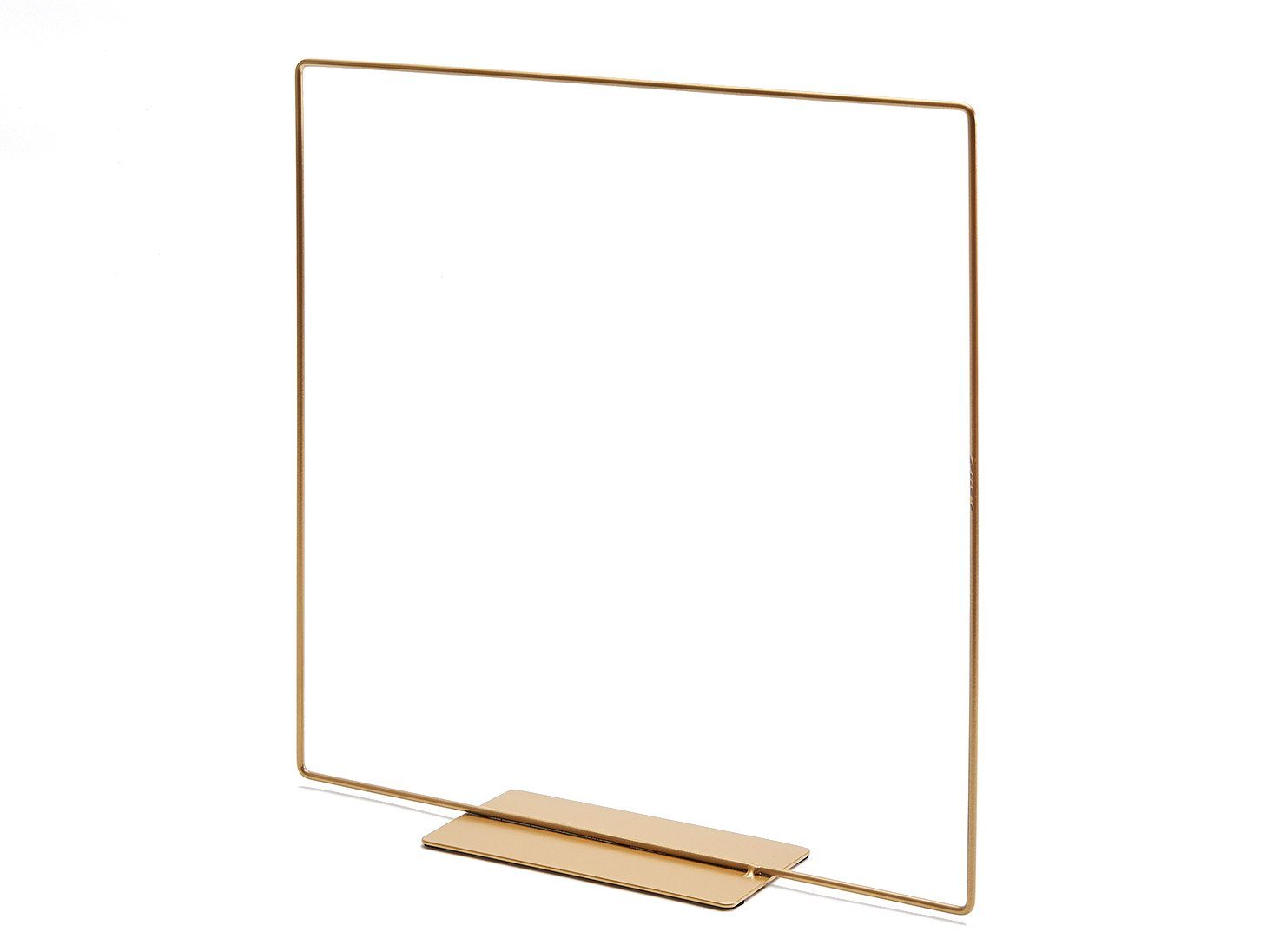Dekoobjekt Metallquadrat in Gold, Größe 25cm