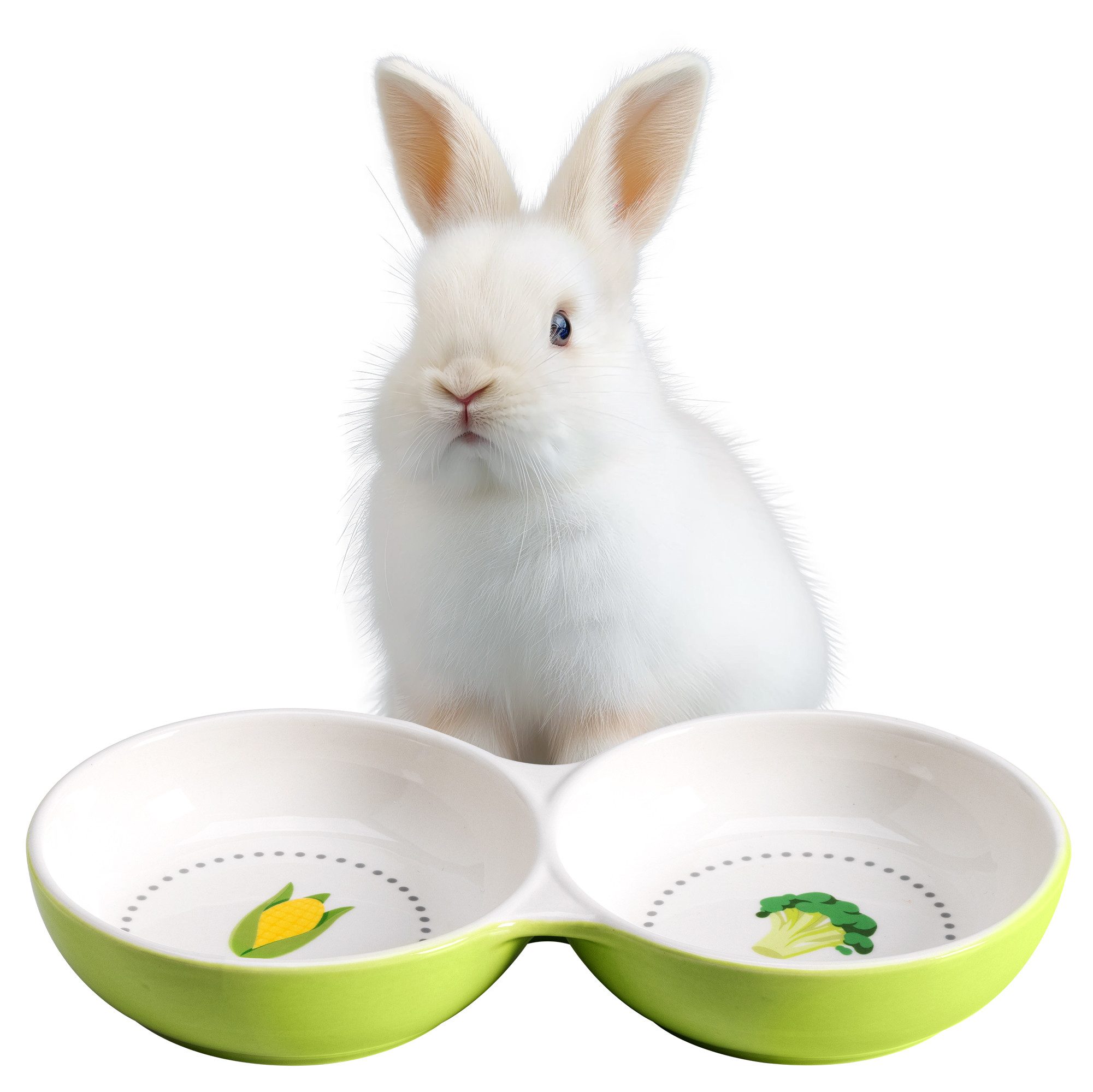 Napf 2x Fressnapf für Kätzchen Meerschweinchen Hasen - Kleintier Napf