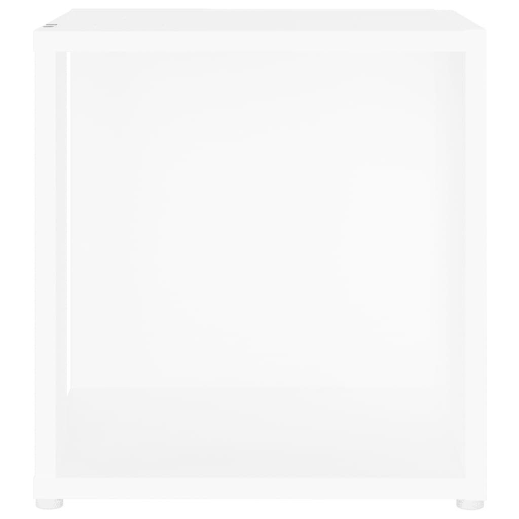 vidaXL Weiß 33x33x34,5 cm Weiß Weiß Holzwerkstoff | (1-St) Beistelltisch Beistelltisch