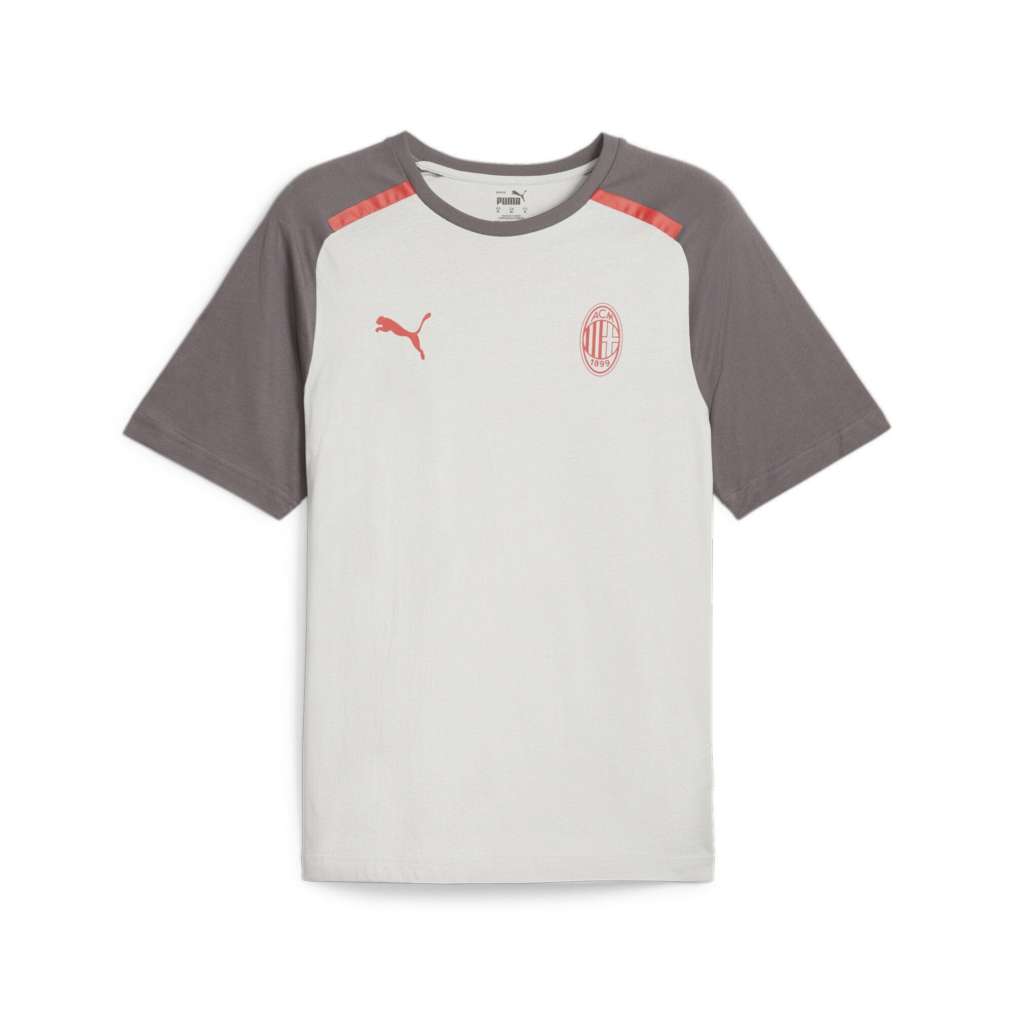 PUMA T-Shirt AC Milan Football Casuals T-Shirt Herren Cool Light Gray Dark