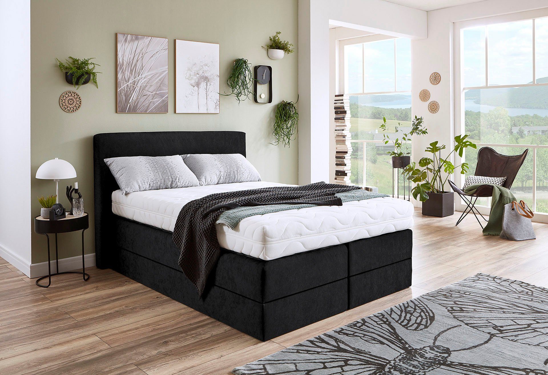 Westfalia Schlafkomfort Boxspringbett, wahlweise mit Kaltschaum-Topper günstig online kaufen