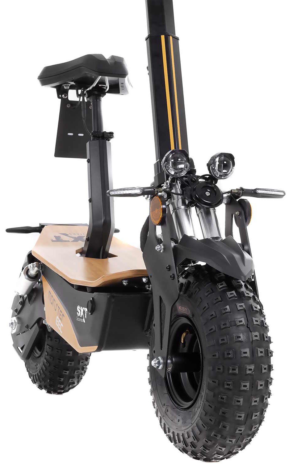 SXT Scooters E-Motorroller mit EEC km/h, 2000 Akku, Straßenzulassung 45 W, mit Monster Li-ion