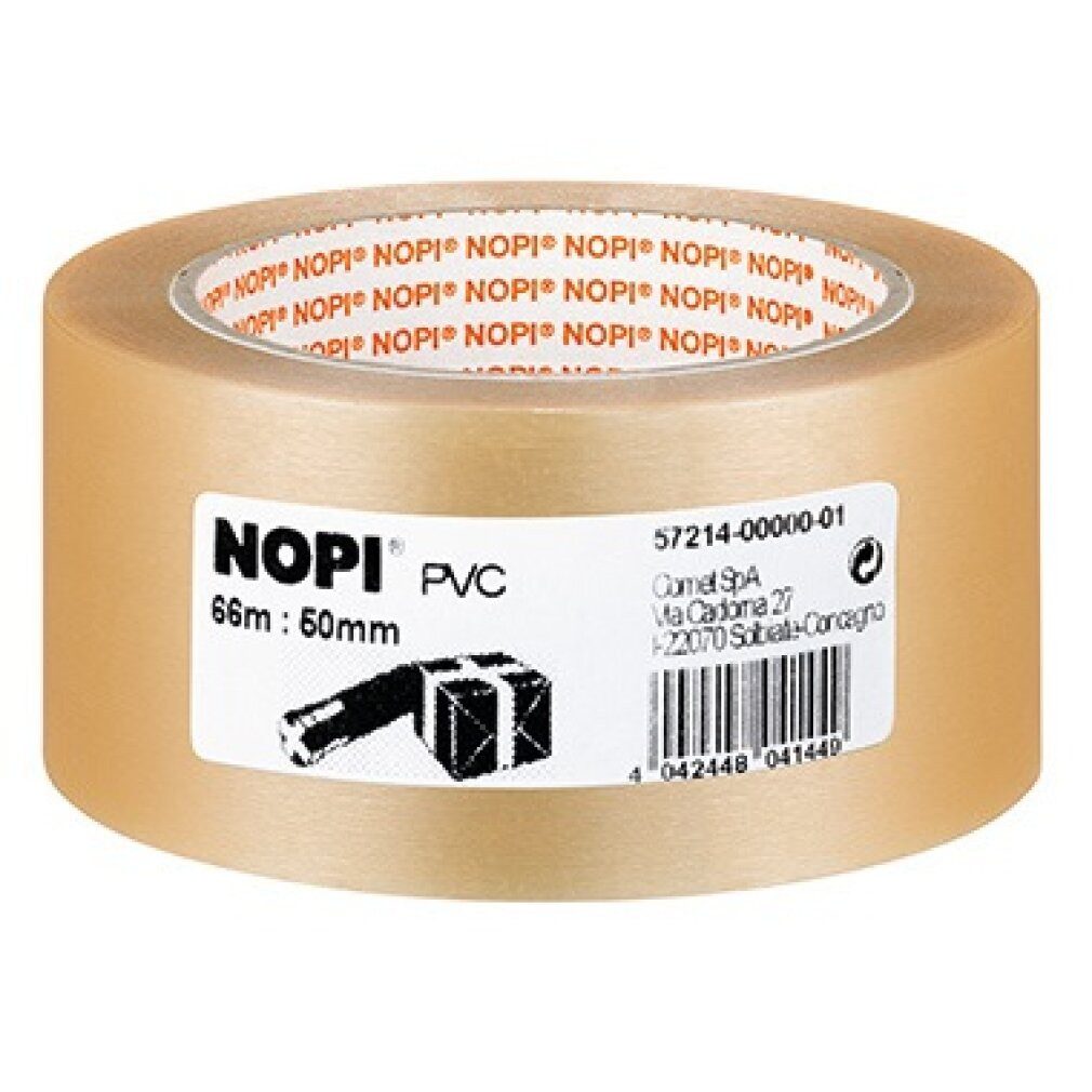 Reyher Klebeband NOPI Packband 57214-00000-01 50mmx66m tr Maße: 50 mm x 66 m (B x L)