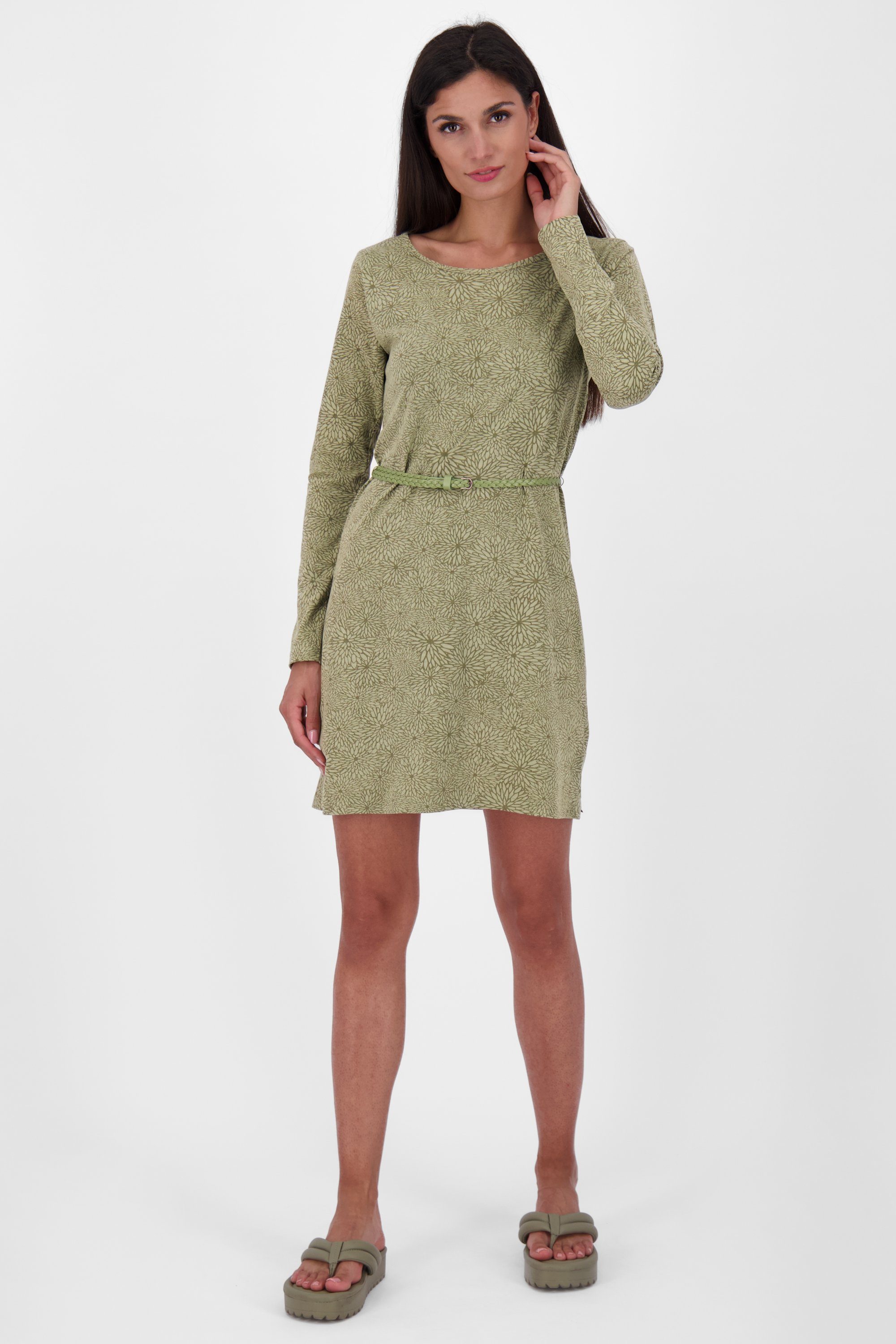 Longsleeve Blusenkleid Alife & Kickin melange B Dress dust Damen Kleid Langarmkleid, EllinAK