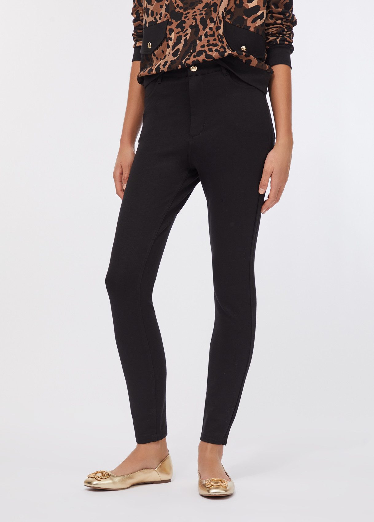 Liu Jo Stoffhose ? Damen Stretch-Hose ? Figurbetonte Skinny Pants - mit Str günstig online kaufen