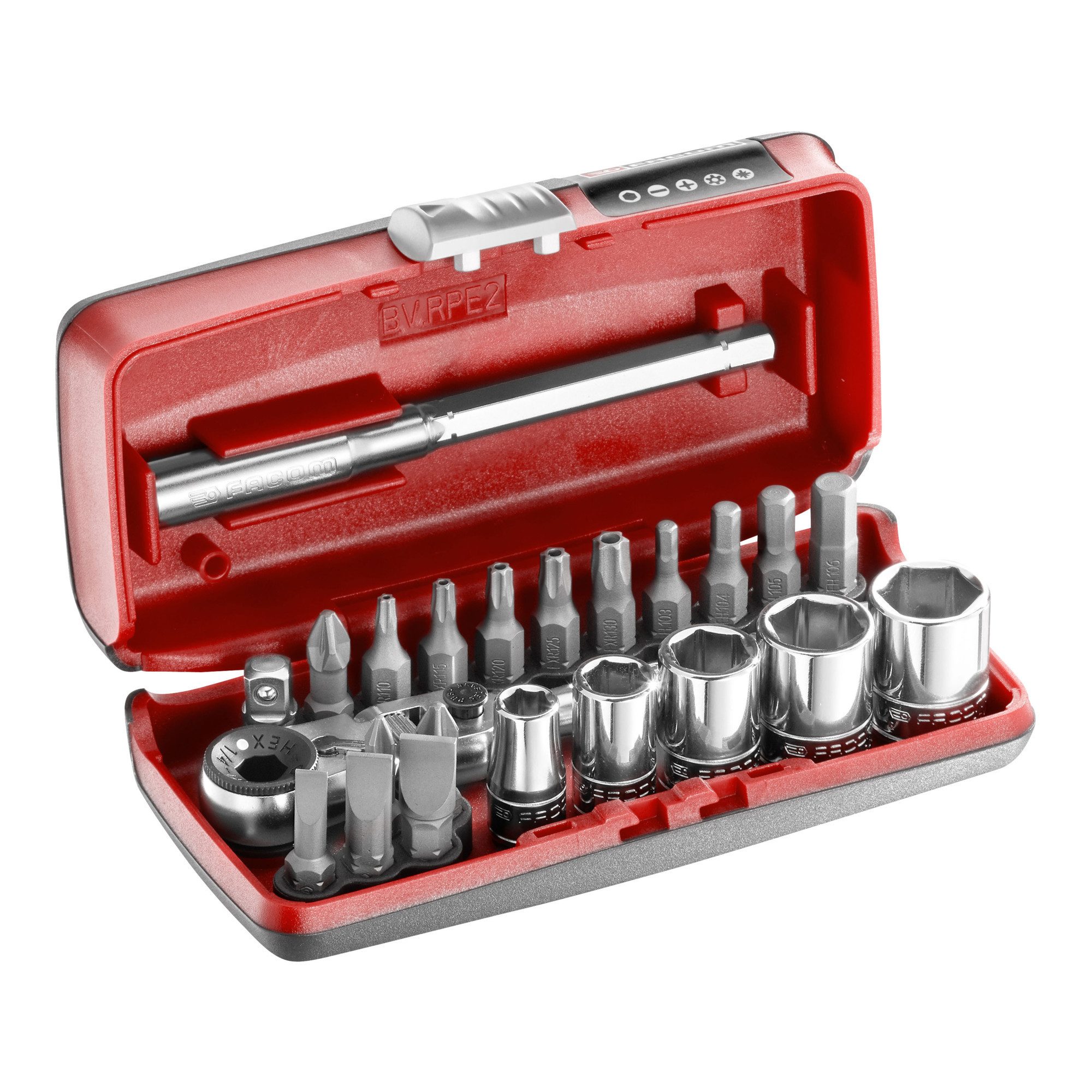 Facom Steckschlüssel Facom Steckschluessel-Set 1/4" R.180 23-tlg.