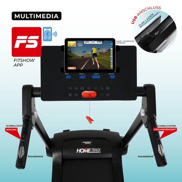 Miweba Sports Laufband »Profi Sportgerät HT3000 Zuhause - 16 km/h - 15 % Steigung - klappbar« (Safety Key mit Klemme), Fitshow App - USB - Bluetooth - Tablethalter - 12 Pogramme