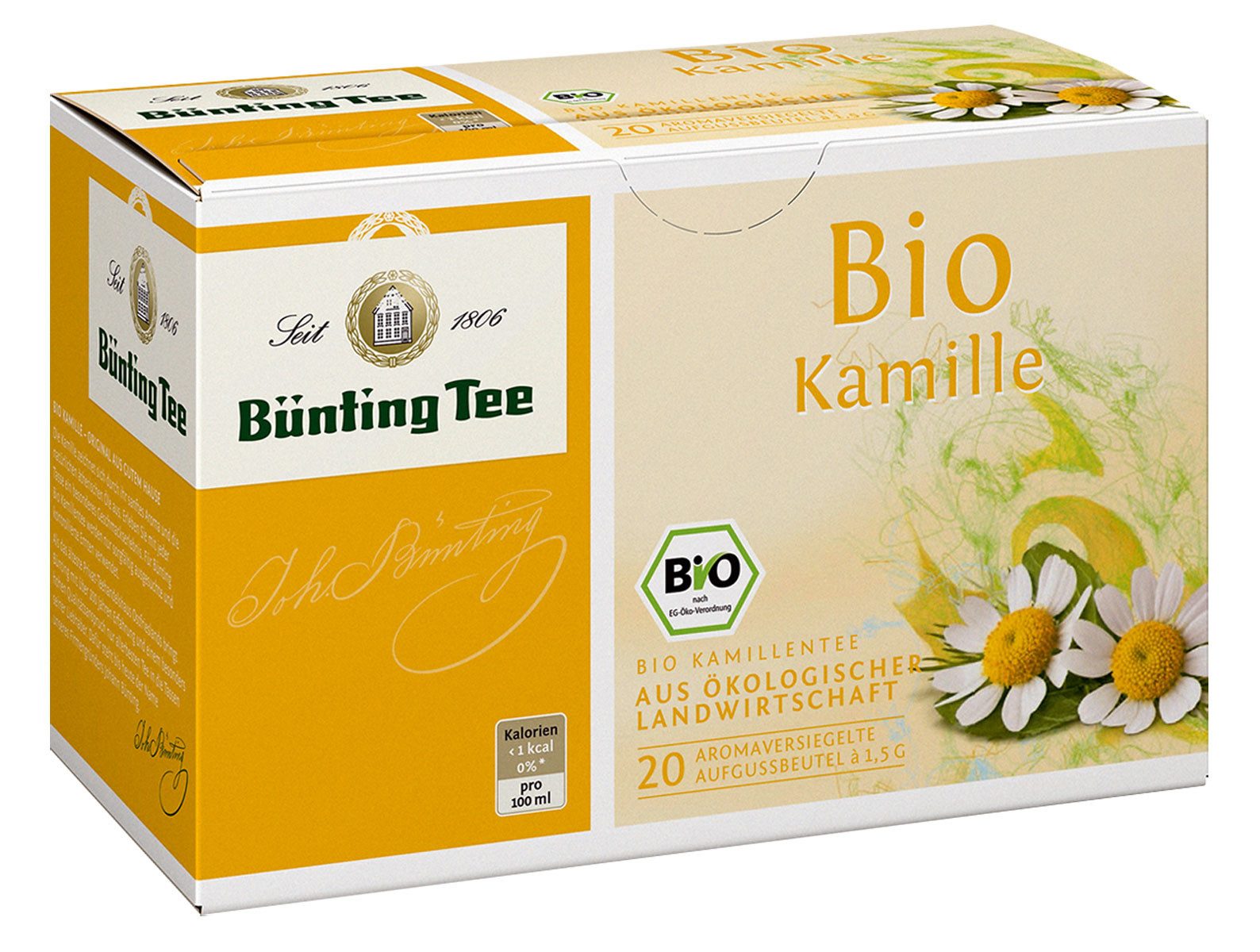 Bünting Tee Tee, Bünting Tee Bio Kamille aus Ökologischer Landwirtschaft 3er Pack