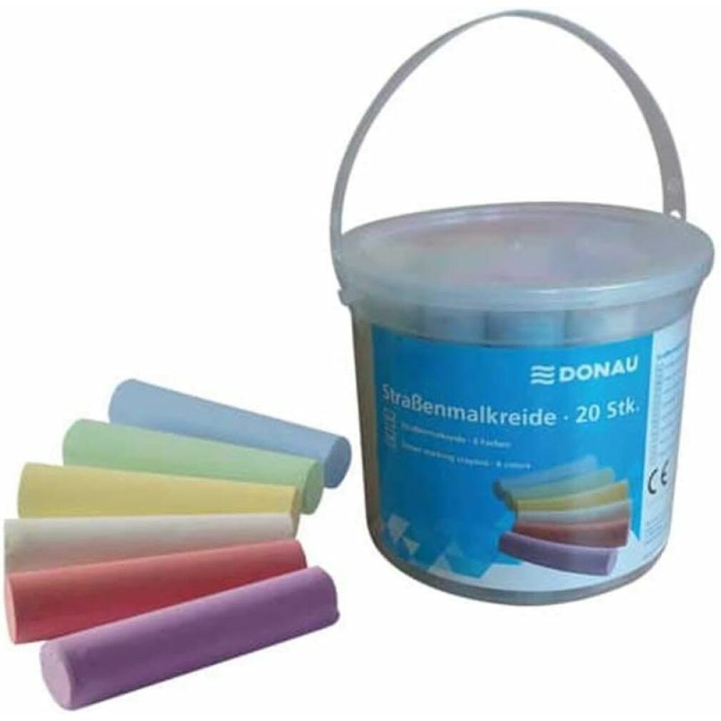 DONAU Kreidemarker Straßenmalkreide farbsortiert 20 St.