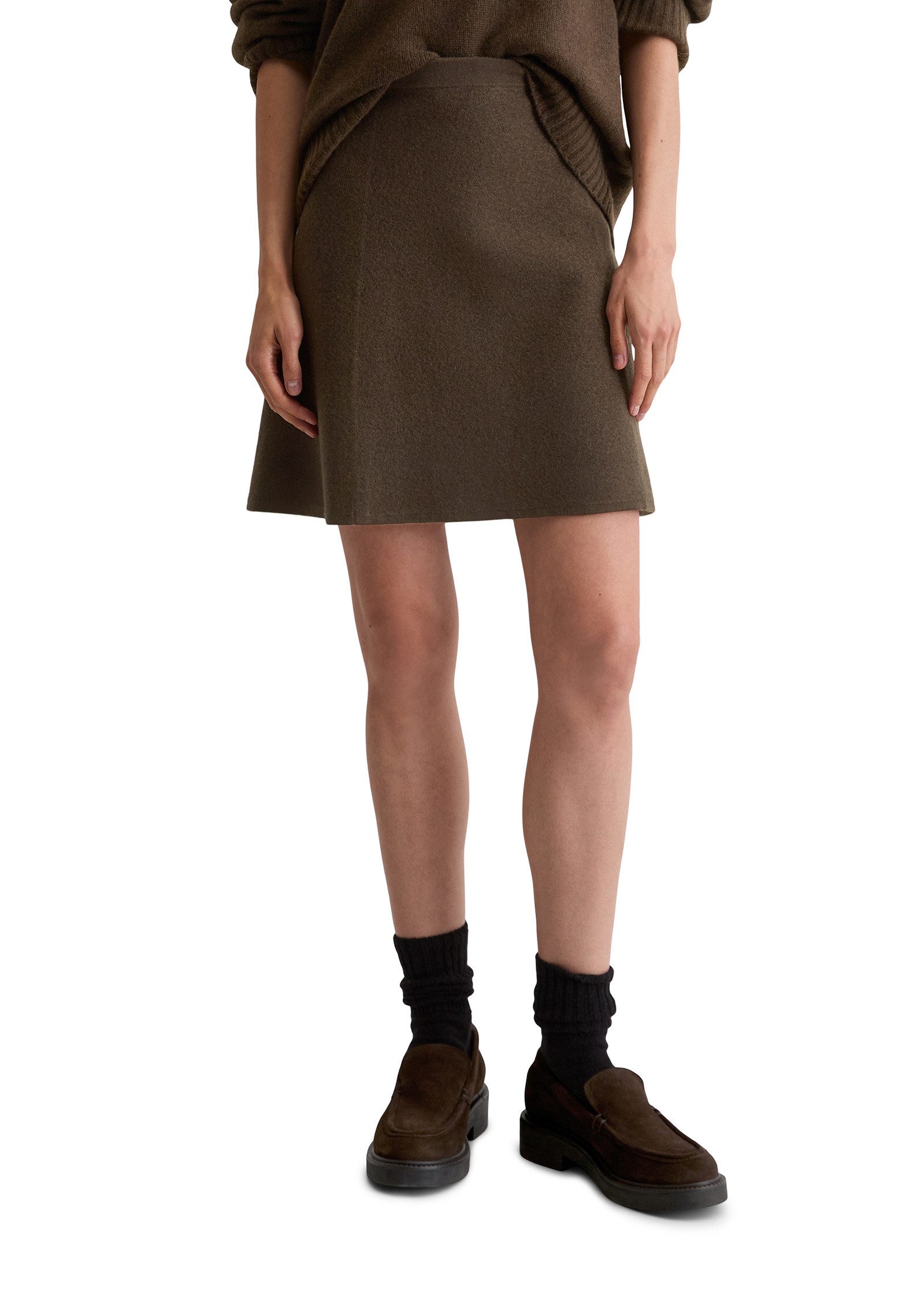 Marc O'Polo Strickrock aus Boiled Wool günstig online kaufen