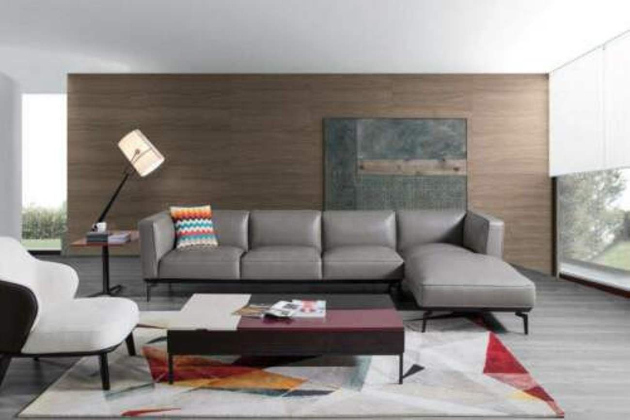 JVmoebel Ecksofa Neu Leder Couch Wohnlandschaft Eck Garnitur Design Modern Sofa, Made in Europe
