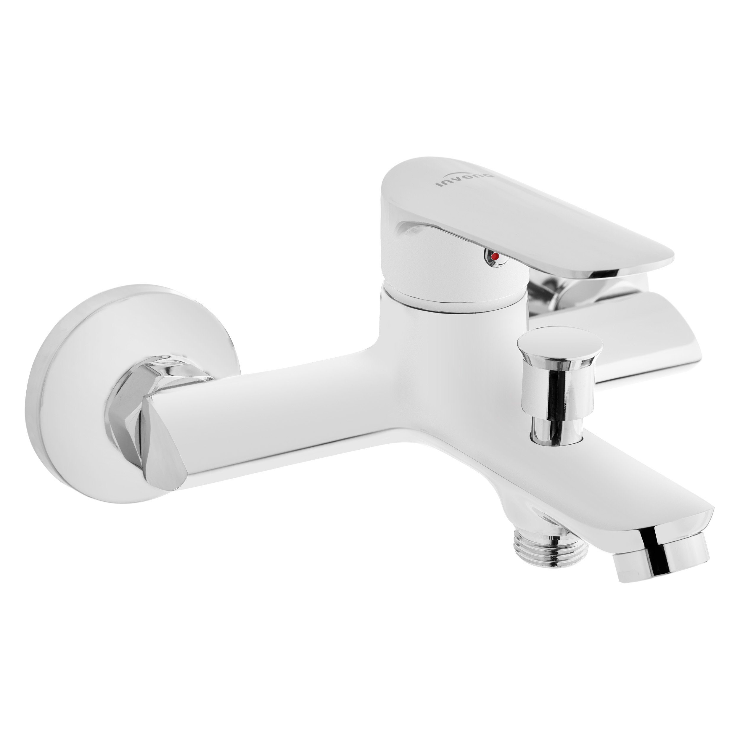 KOLMAN Wannenarmatur ESLA Badewannenarmatur Wasserhahn für Badezimmer in Silber