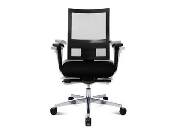 Moebel-Eins Stuhl, SITNESS 60 Drehstuhl Body Balance, Material Stoff/Aluminium, schwarz