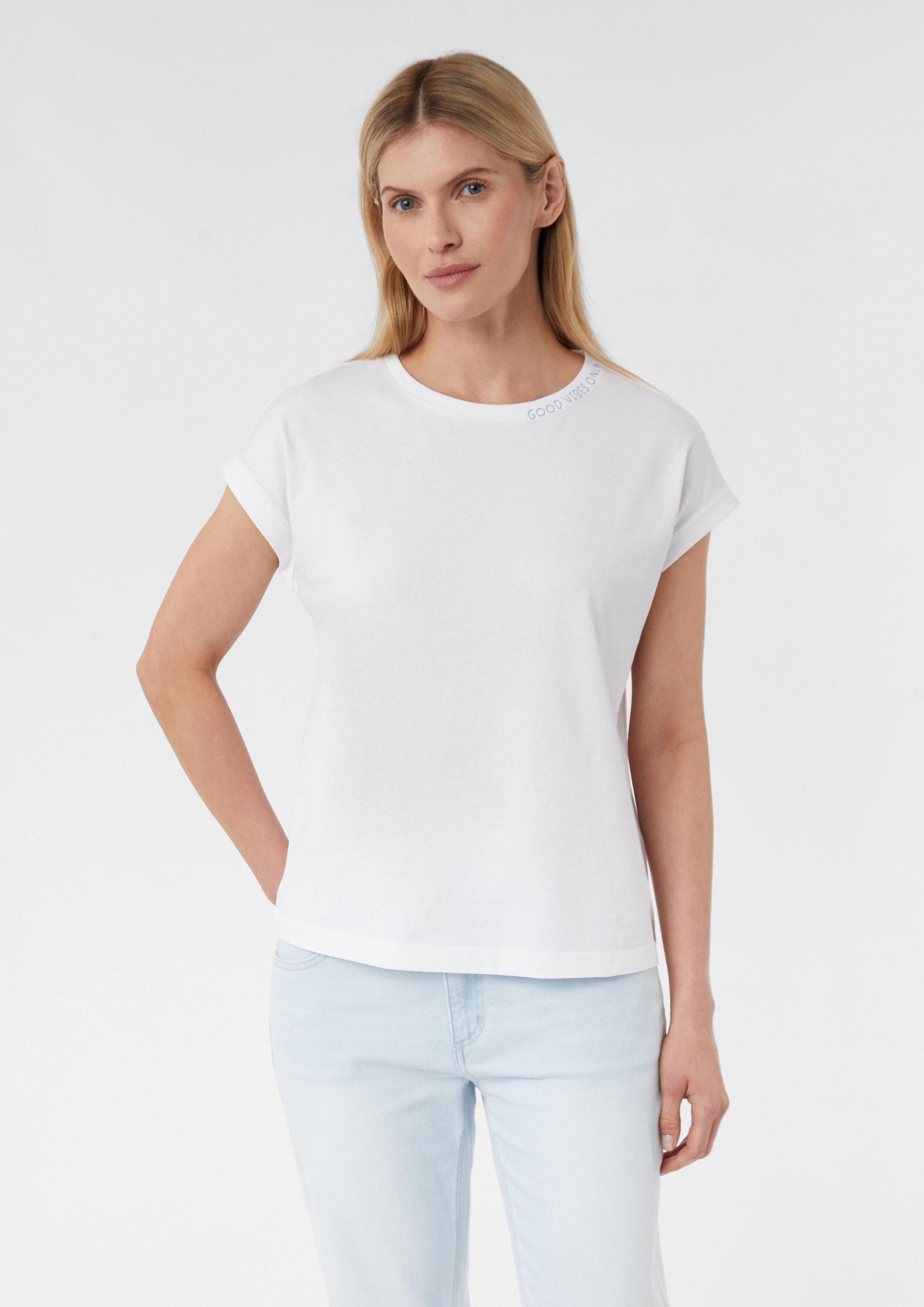 comma Kurzarmshirt T-Shirt (1-tlg) günstig online kaufen