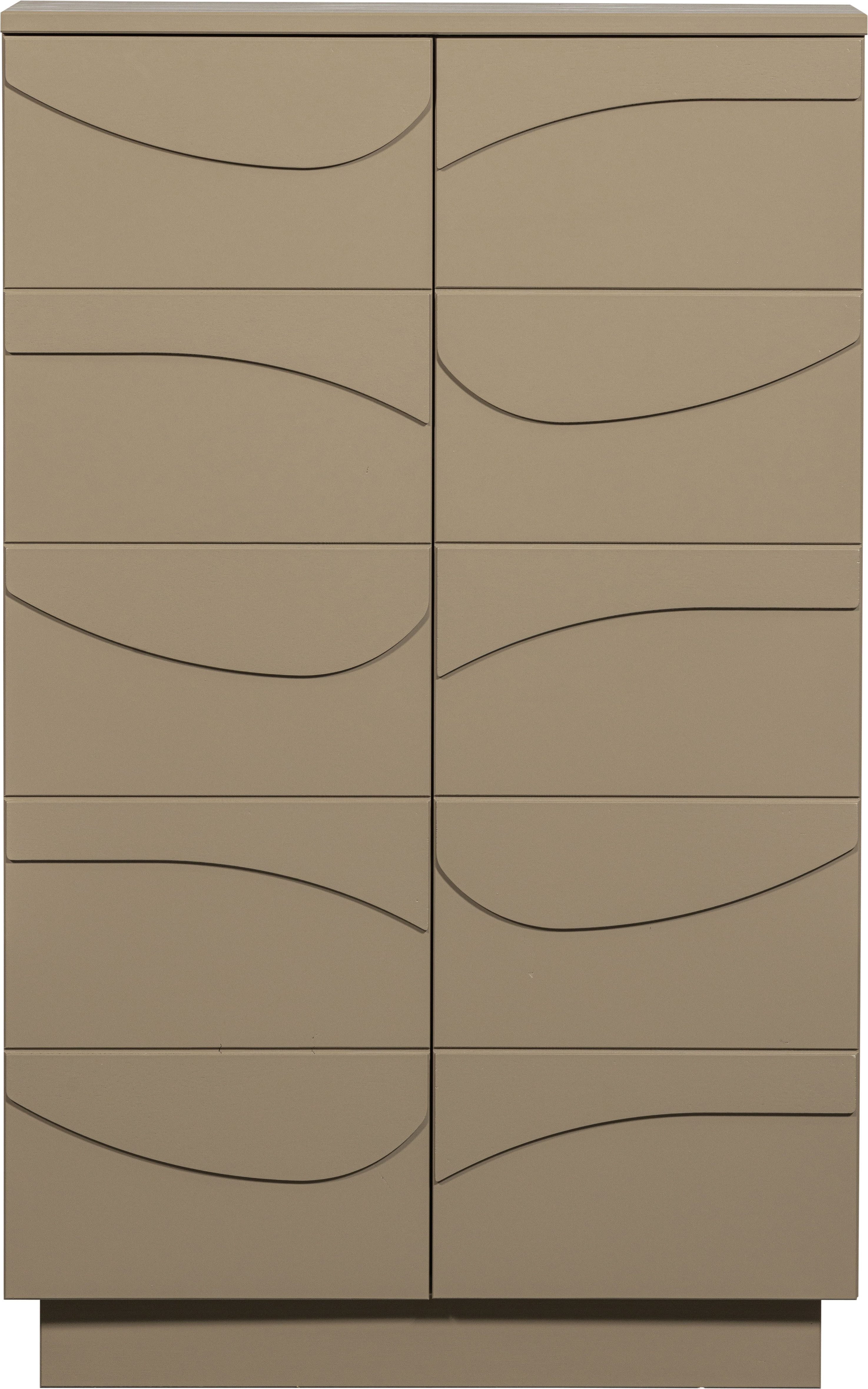 WOOOD Stauraumschrank Teo mit push-to-Open-Funktion, Höhe 116 cm