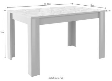 INOSIGN Esstisch Prisma, Breite 137 - 185 cm