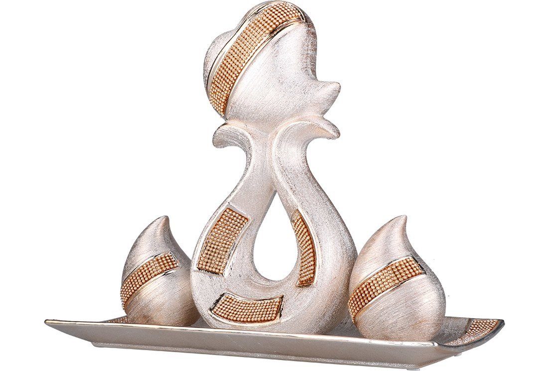 Almina Dekofigur 4-er, Wohndeko, Tischdeko, Deko-Objekt, Aus Keramik, Gold günstig online kaufen