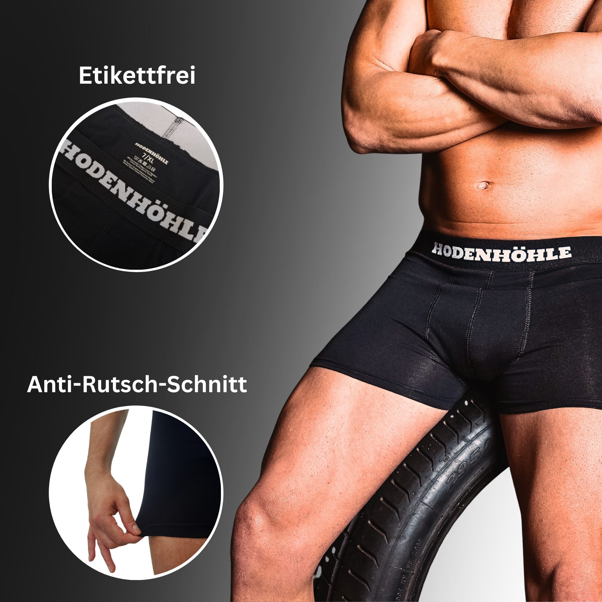 Hodenhöhle Boxershorts Enge Retroboxershorts Pants Herren Unterhose Baumwol günstig online kaufen