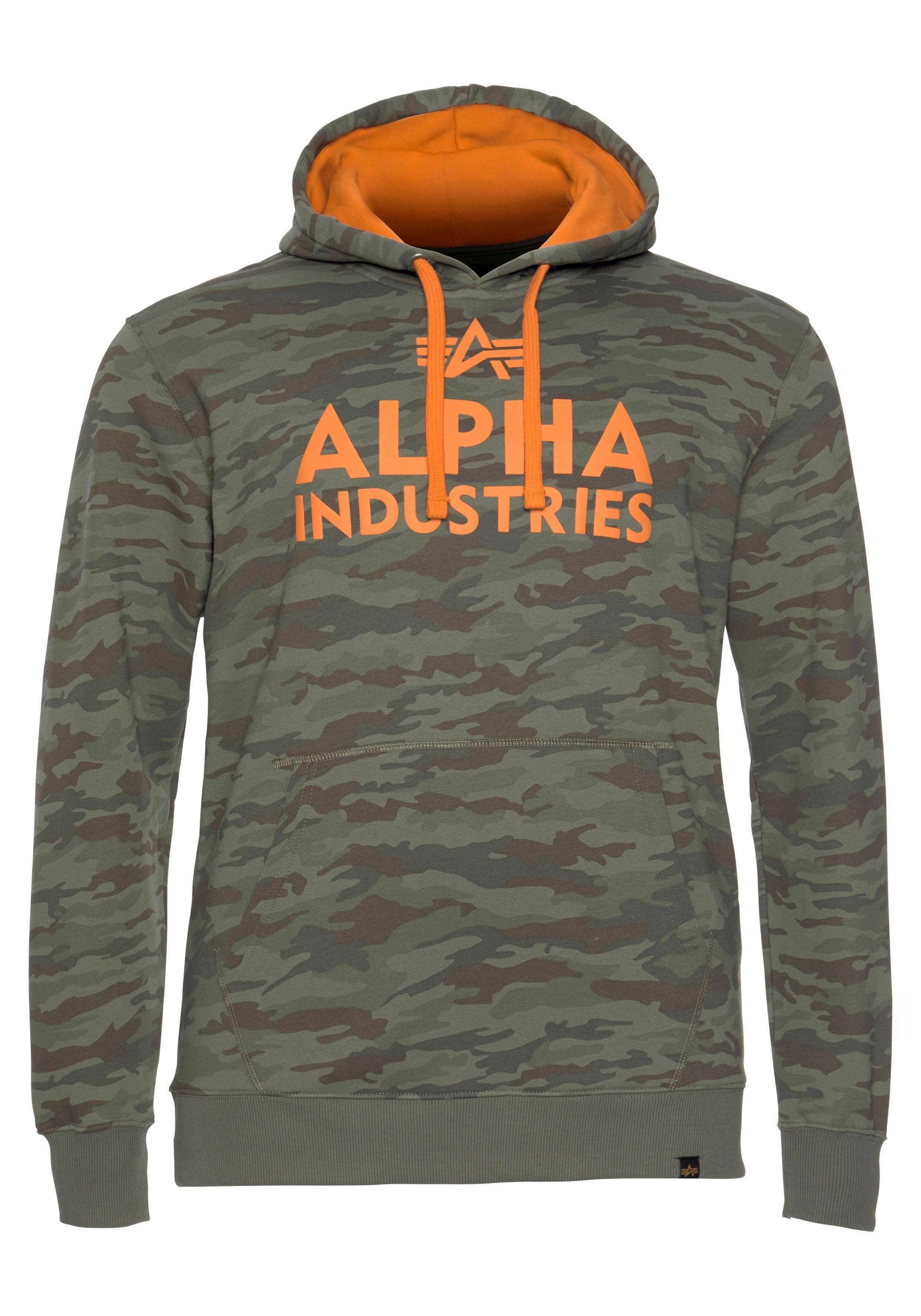 Camo Alpha Industries Woodl Kapuzensweatshirt