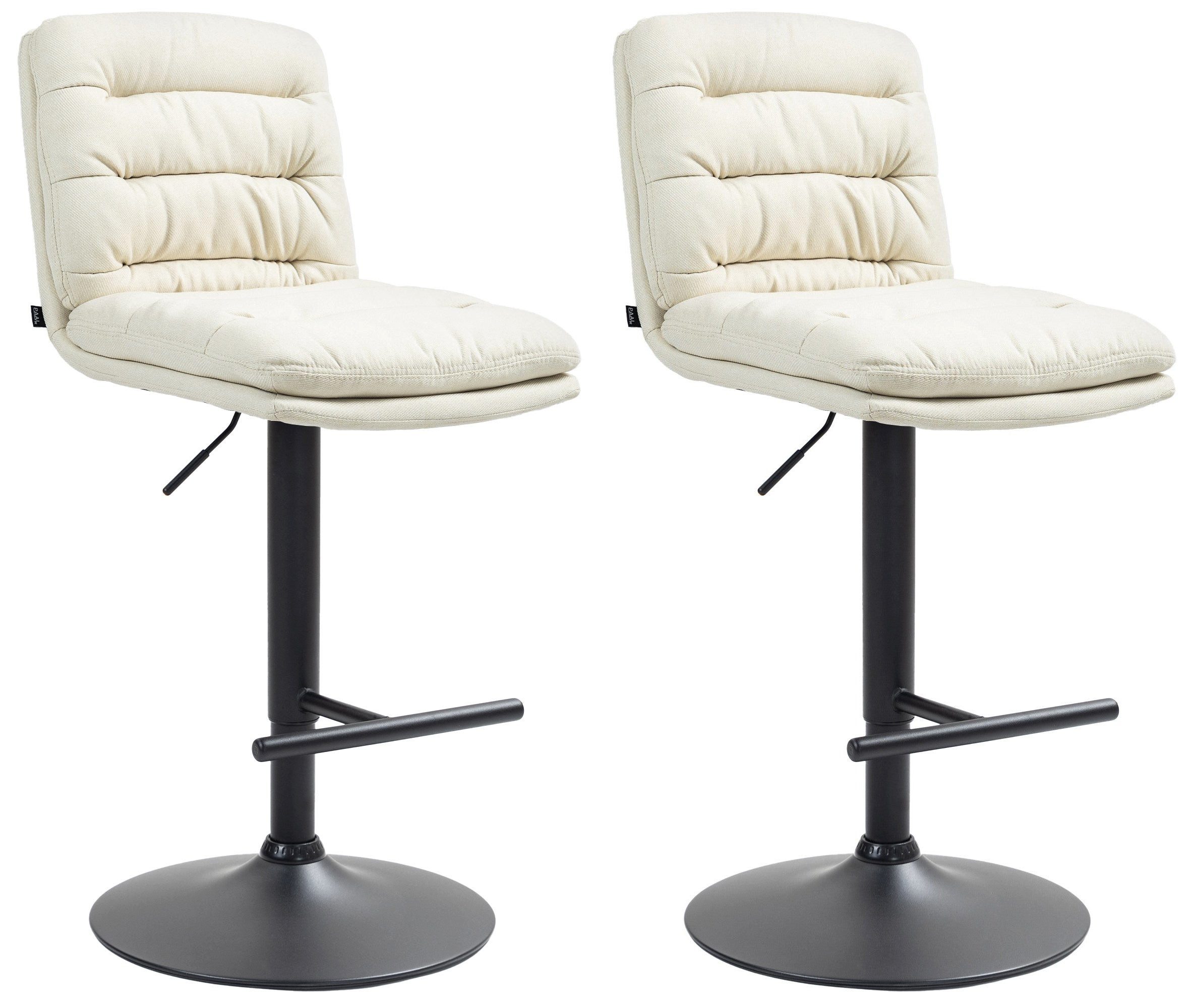 Bistrostuhl 2er Set Barhocker Damar Stoff