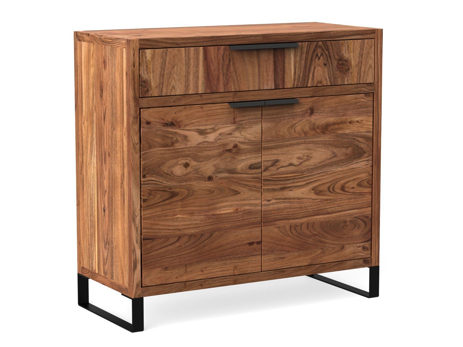 massivum Kommode Flurkommode Sydney 93cm - Massivholz Akazie (1 St)