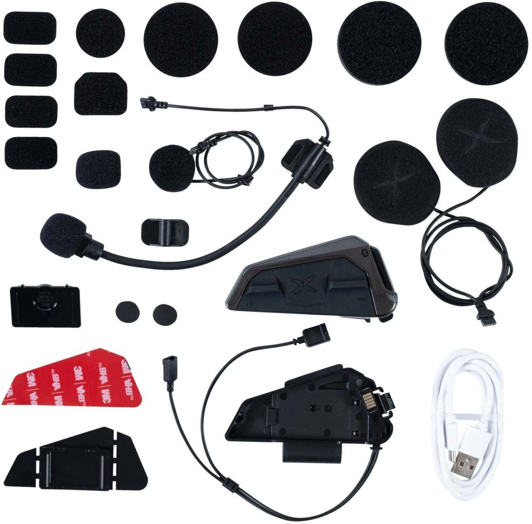 Scorpion Exo Exo-Com Link-1 Kommunikationssystem Einzelpack Headset (Bluetooth-Intercom,Universales Kommunikationssystem (UCS),wasserd)