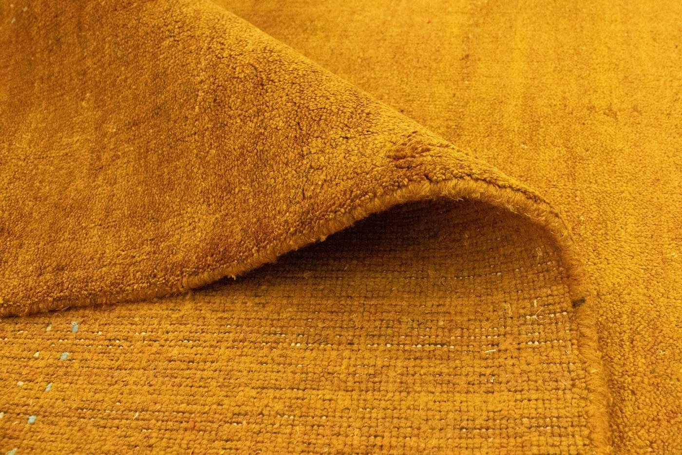 Wollteppich »Gabbeh Teppich handgeknüpft gold«, morgenland, rechteckig, Höhe 8 mm, handgeknüpft-HomeTrends