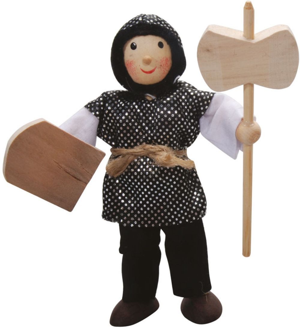 Winzlinge Biegepuppe Ritter Arthur (Schwarz/Grau)