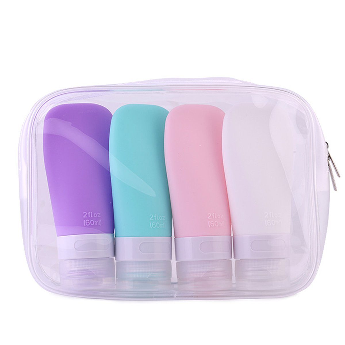 Jormftte Reisebehälter Silikon Reiseflaschen Set,Portable Reise  Container,für Shampoo Creme