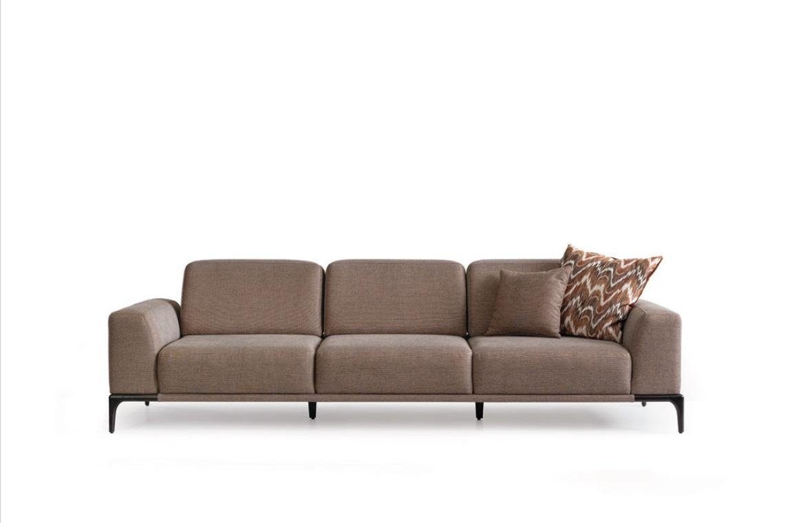 JVmoebel Sofa, Wohnzimmer Dreisitzer Sofa 4 Sitzer braun Sofas Neu Couch Luxus neu