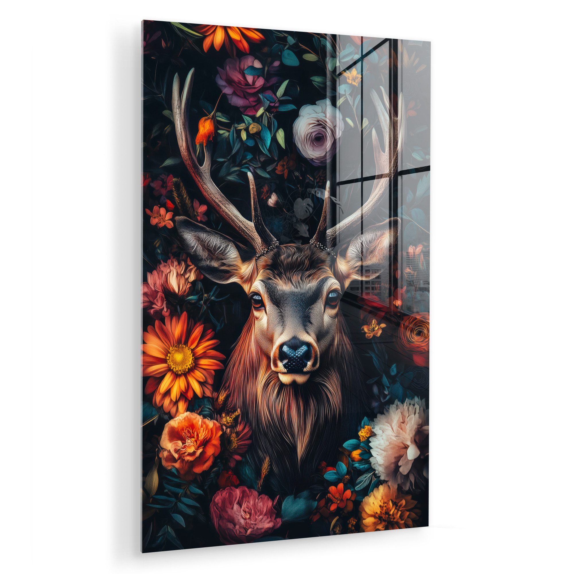 MuchoWow Acrylglasbild Hirsch - Tierporträt - günstig online kaufen