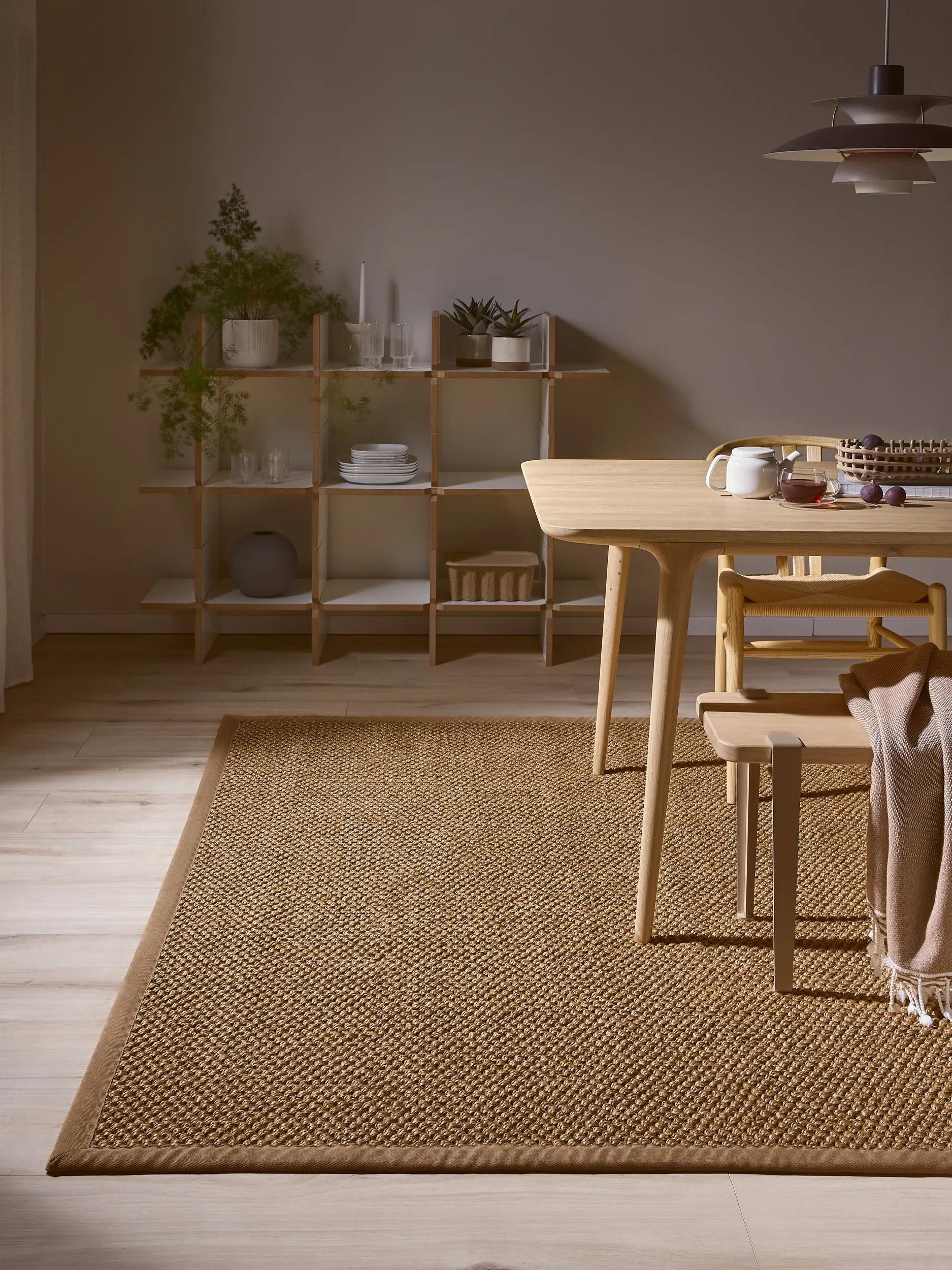 benuta Sisalteppich Greta, rechteckig, Höhe: 5 mm, Kunstfaser, Berber, Ethno-Style, Wohnzimmer