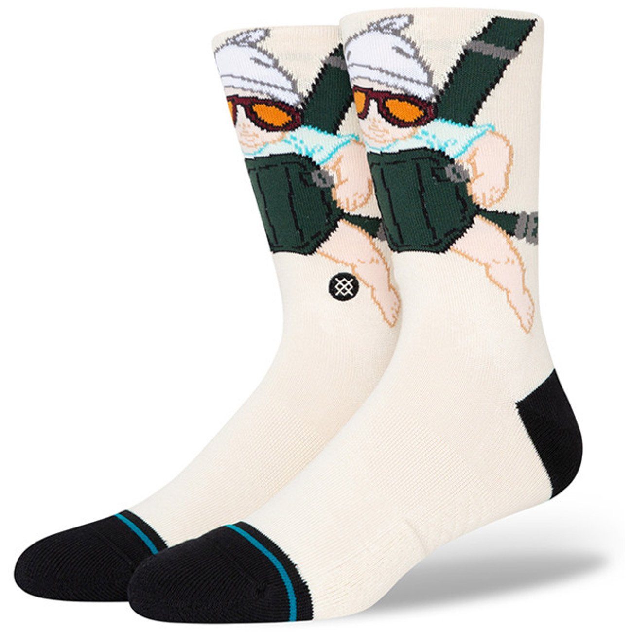 Stance Calze Atomic Wave 2020, Altezza Classica 7 Pollici, In Piqué, Imbottitura Media, Supporto Arco Plantare, Unisex, 79% Poliestere - 6