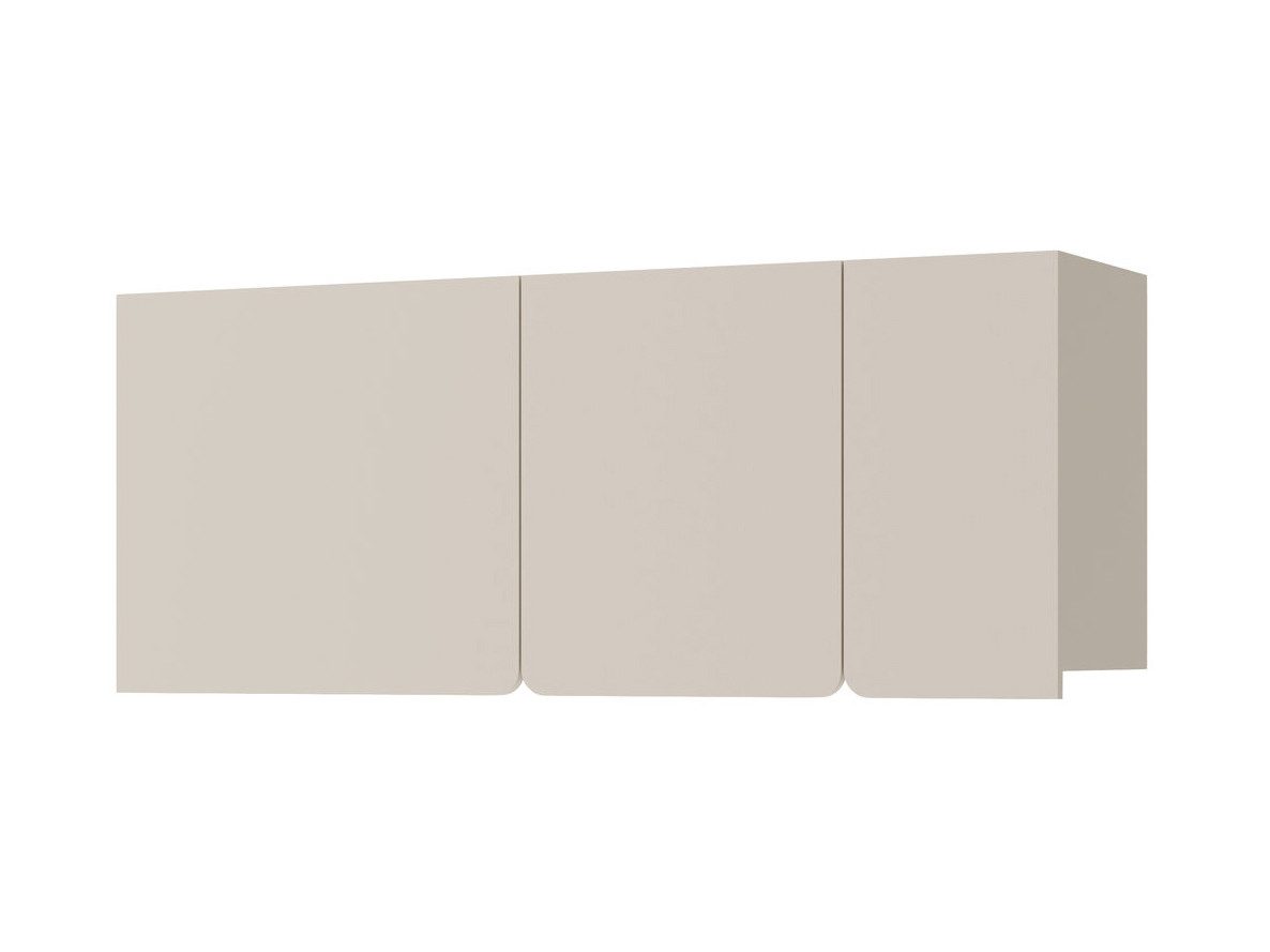 Beautysofa Hängeregal LICO mit 3 Türen, 3 Regalböden, ideal für Jugendzimmer, Schlafzimmer, Wohnzimmer, moderne Farben Sandbeige oder Eukalyptus