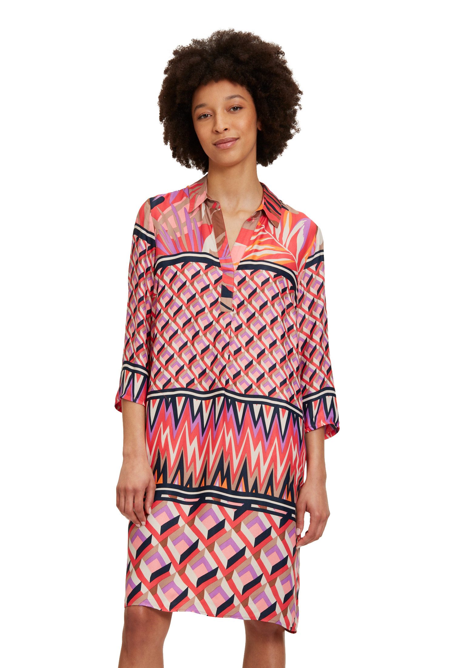 Betty Barclay Hemdblusenkleid Damen mit Kragen Druck