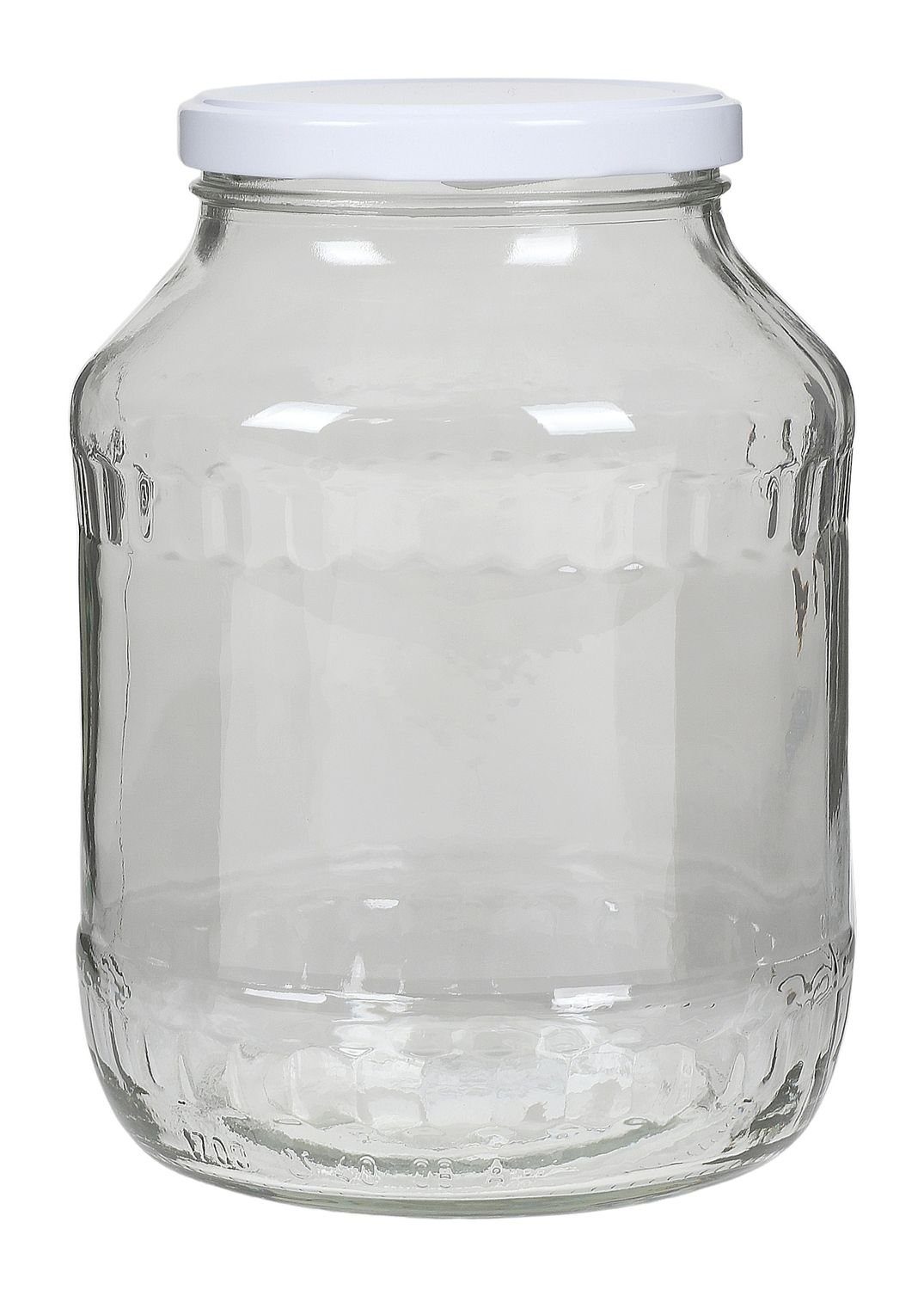 BURI Vorratsdose Einmachglas 1,7 L Gurkenglas Glas Vorratsglas Sch, Konservenglas Einweckglas