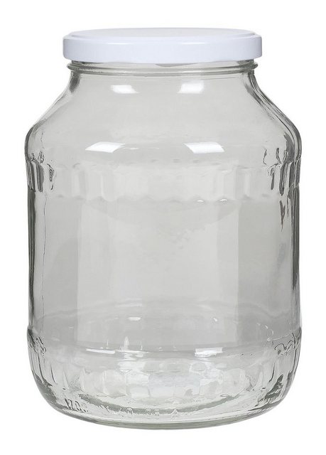 BURI Vorratsdose Einmachglas 1,7 L Vorratsglas Einweckglas Konservenglas Gurkenglas Sch, Glas