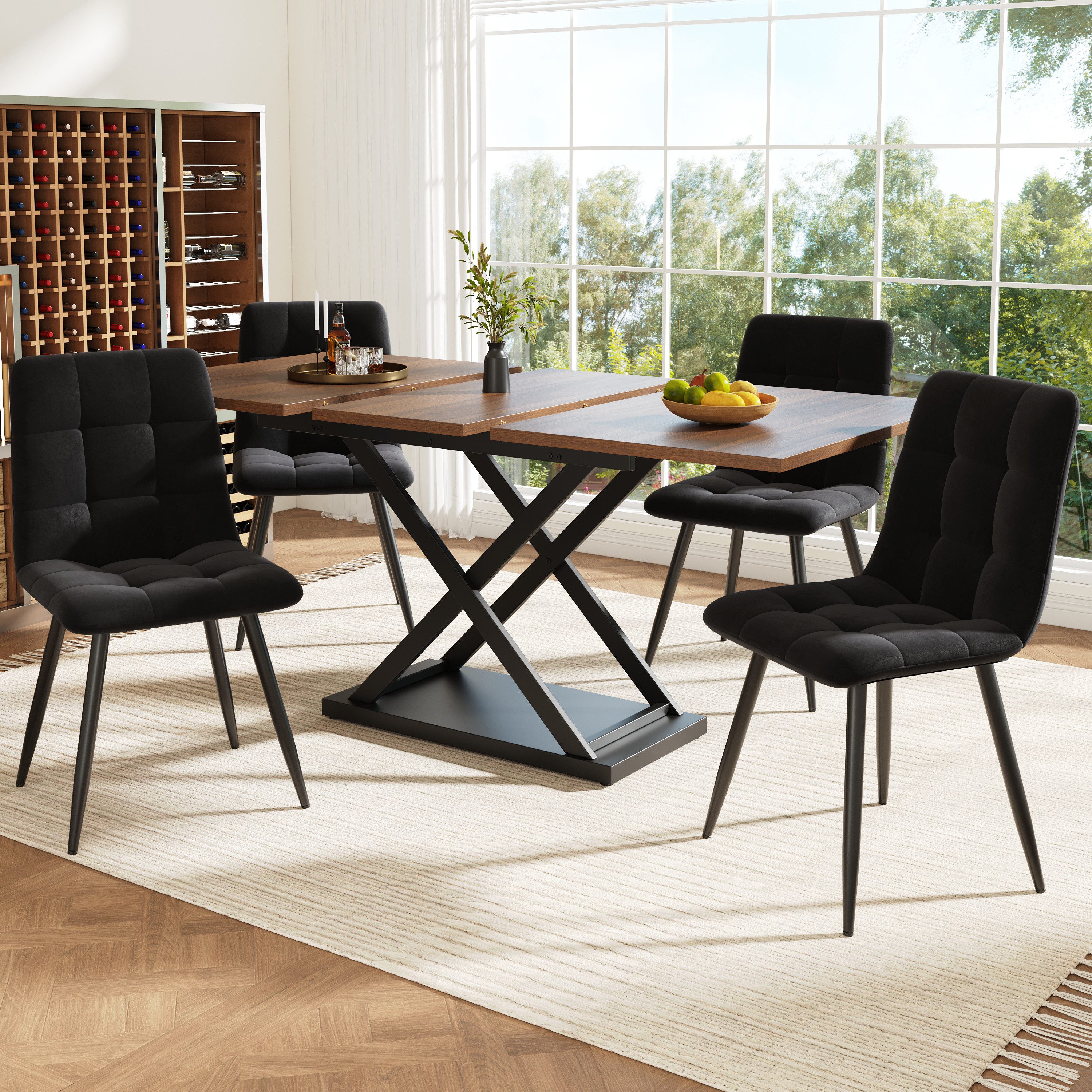 Flieks Essgruppe, (Set, 5-tlg., 120-160x80cm Tischplatte), günstig online kaufen
