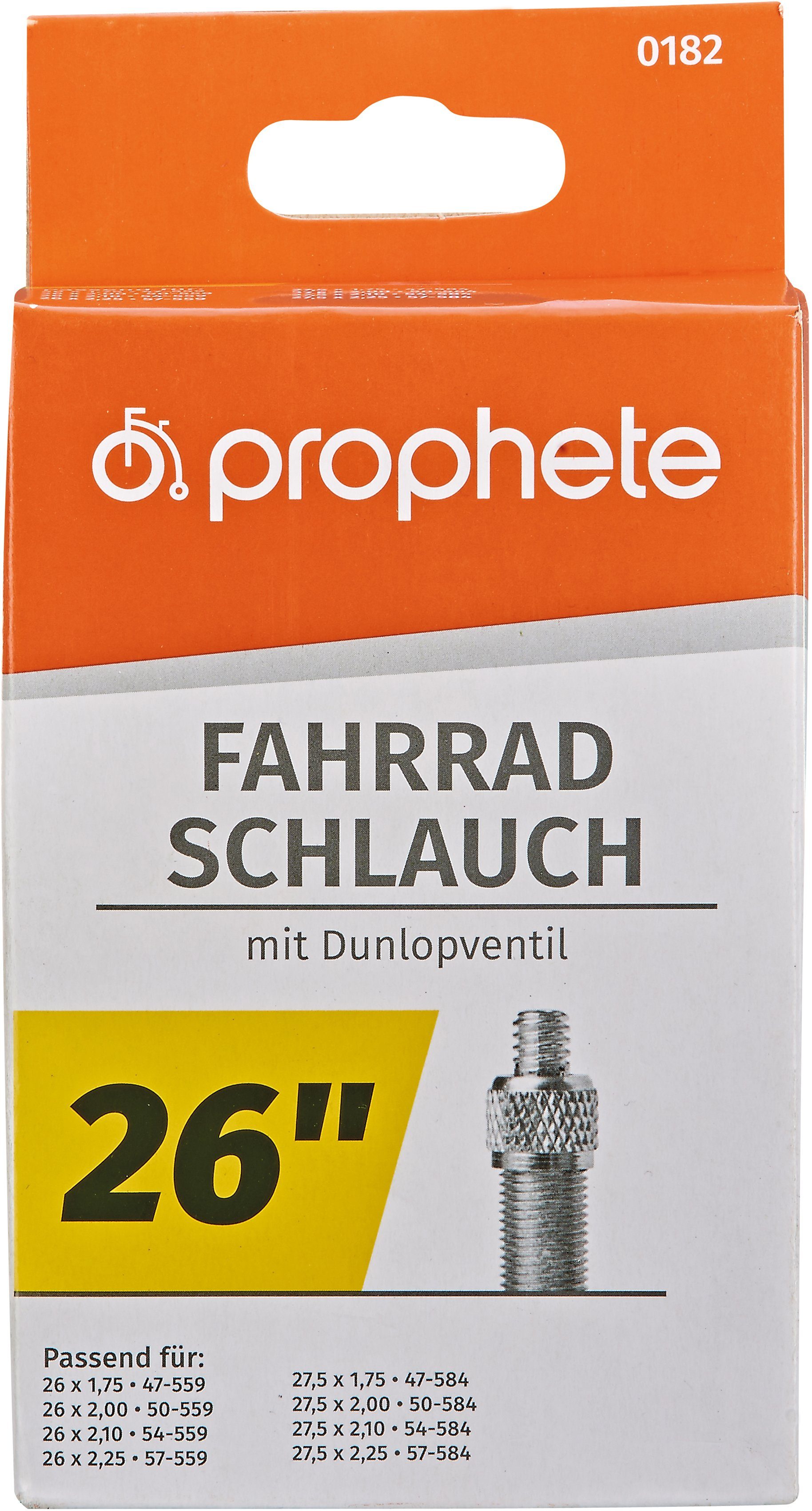 Prophete Fahrradschlauch Fahrradschlauch, 26 Zoll (66,04 cm),  Premium-Qualität