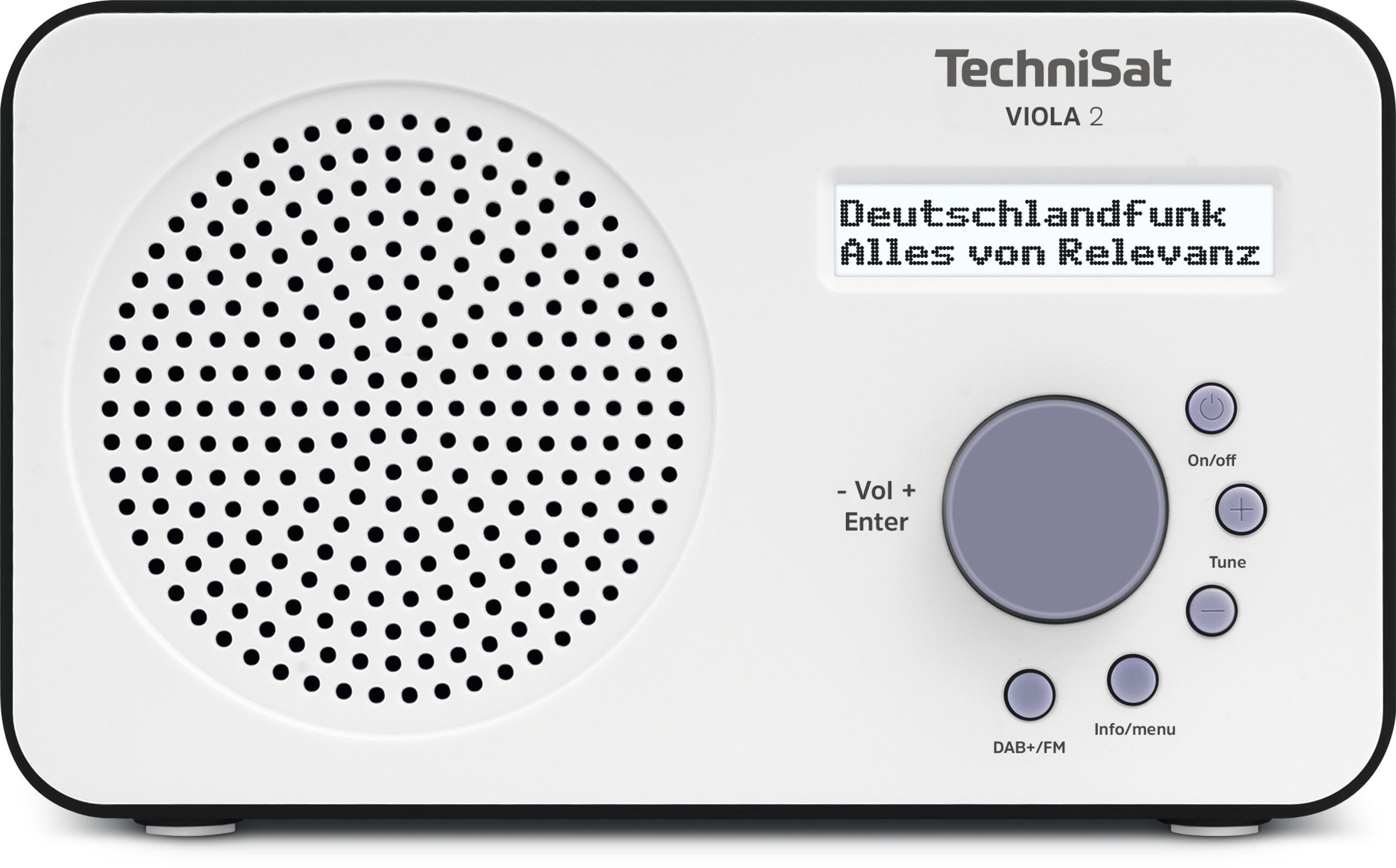 TechniSat VIOLA 2 Digitalradio (DAB) (Digitalradio (DAB), FM-Tuner mit RDS, 1 W, UKW-Radio, LC-Display mit Beleuchtung, Netz- und Batteriebetrieb)