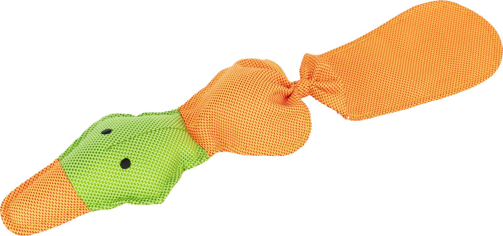 TRIXIE Tierball Ente Hundespielzeug - orange/lime - 50 cm, Polyester
