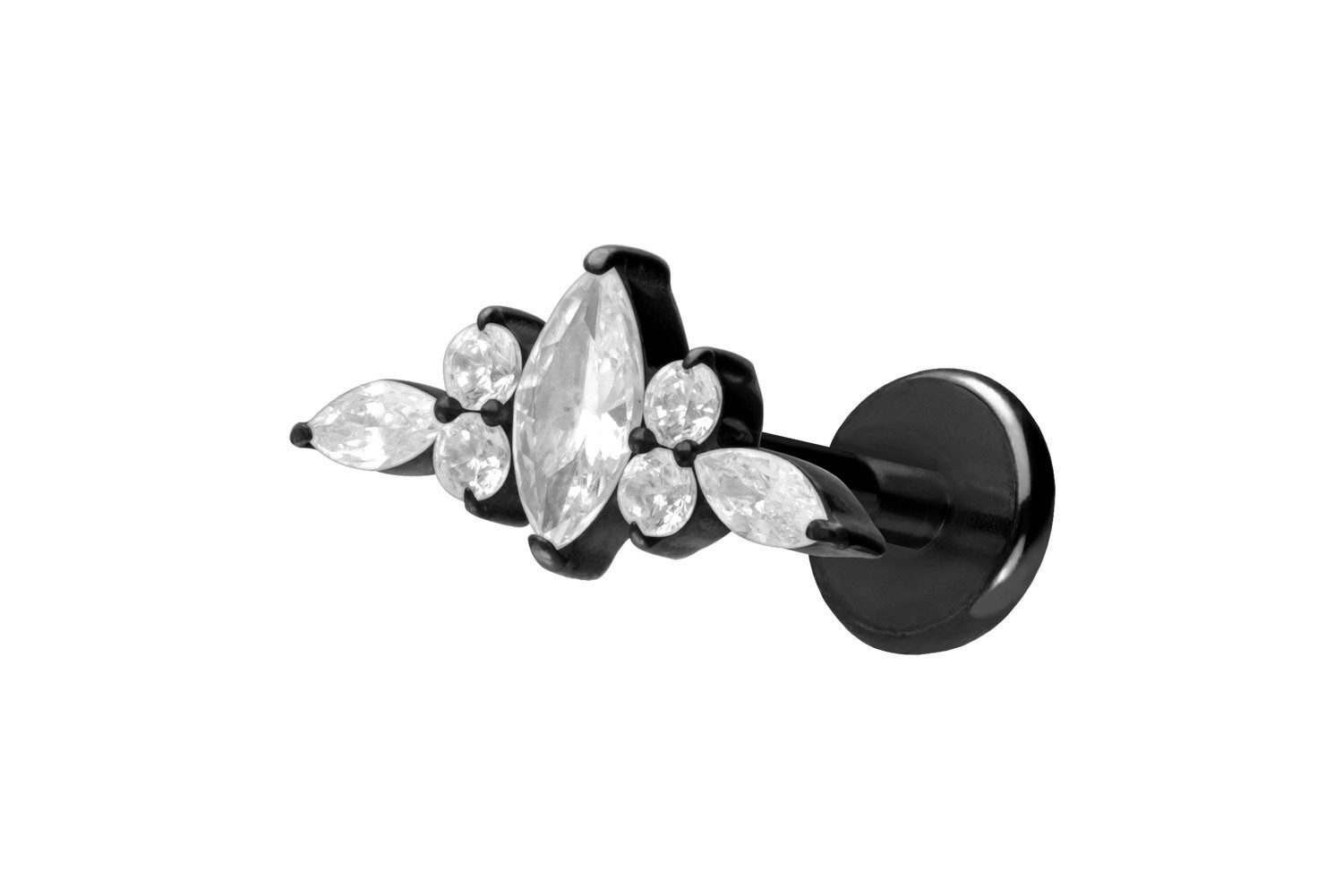 PIERCINGLINE Piercing-Set Titan Labret mit Push günstig online kaufen